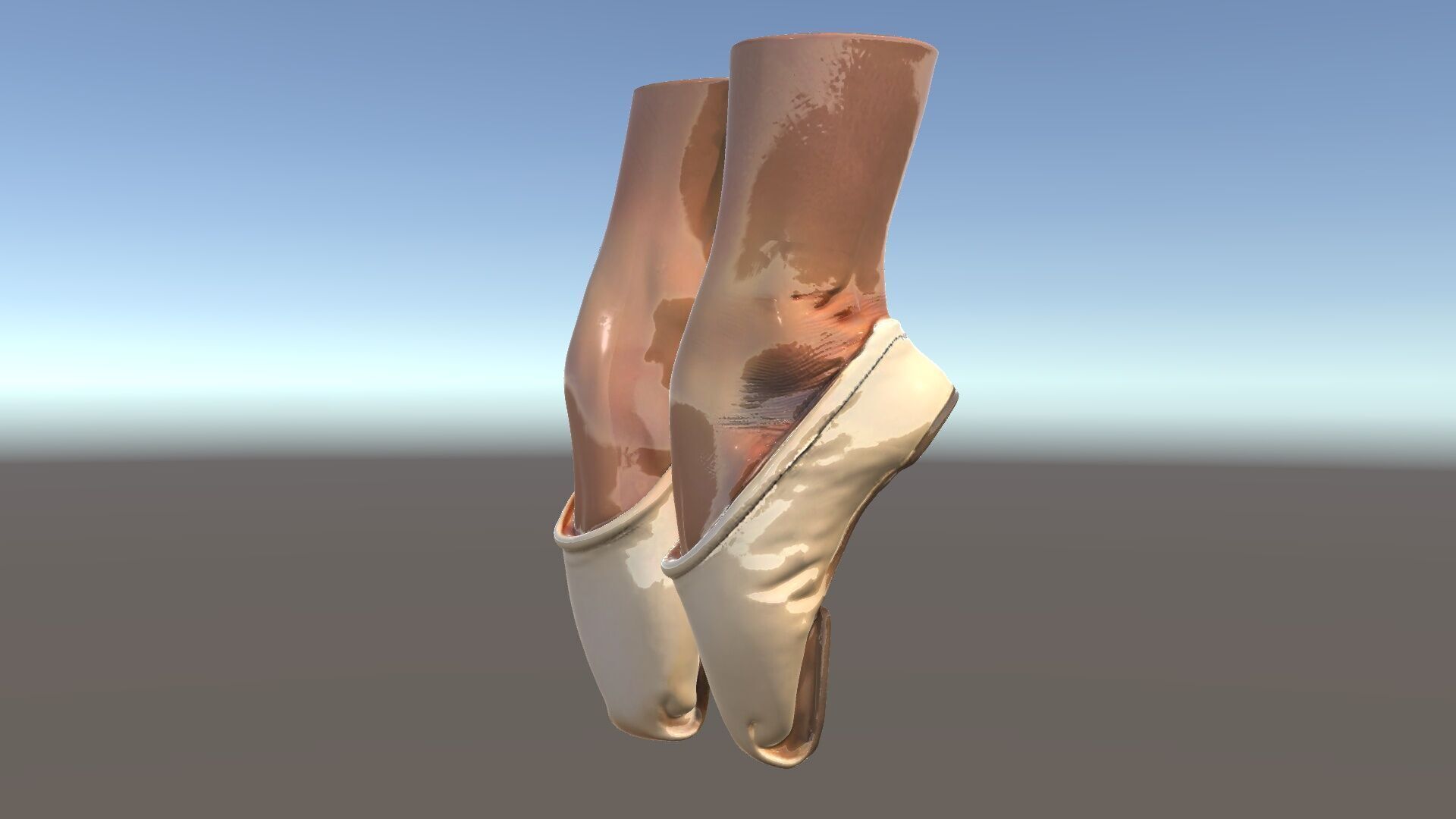 Ballet Pointe Shoes D model pack Low-poly 3D model_5