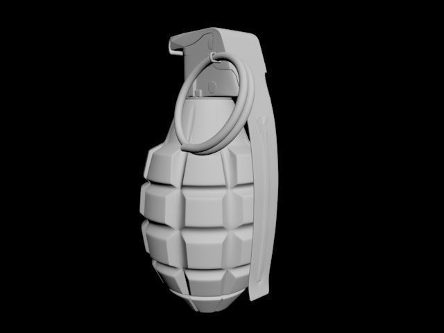 Pinapple bomb 3D model_1