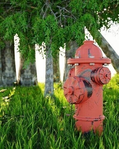 Fire Hydrant Free low-poly 3D model