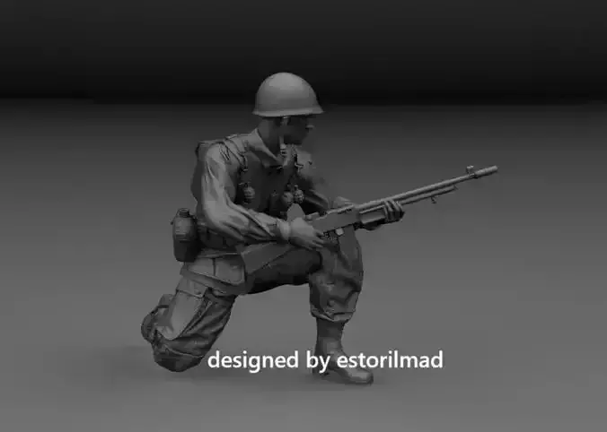 WW2 AMERICAN PARATROOPER 101 CARENTAN PATROL v7