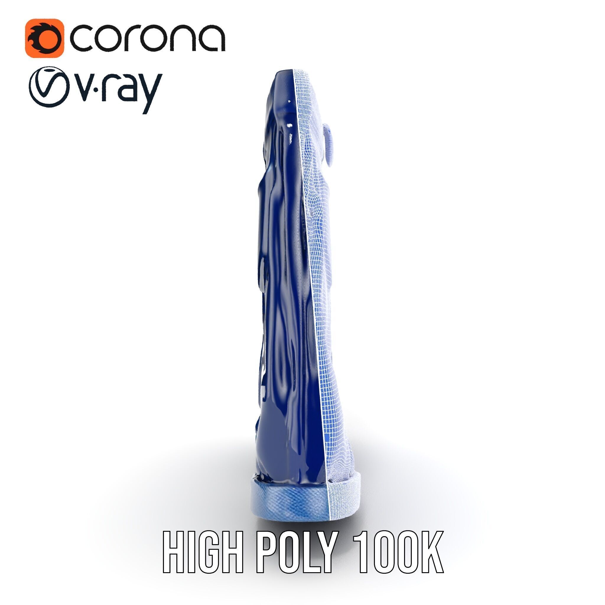 Denim Shorts Model Pack Low-poly 3D model_37