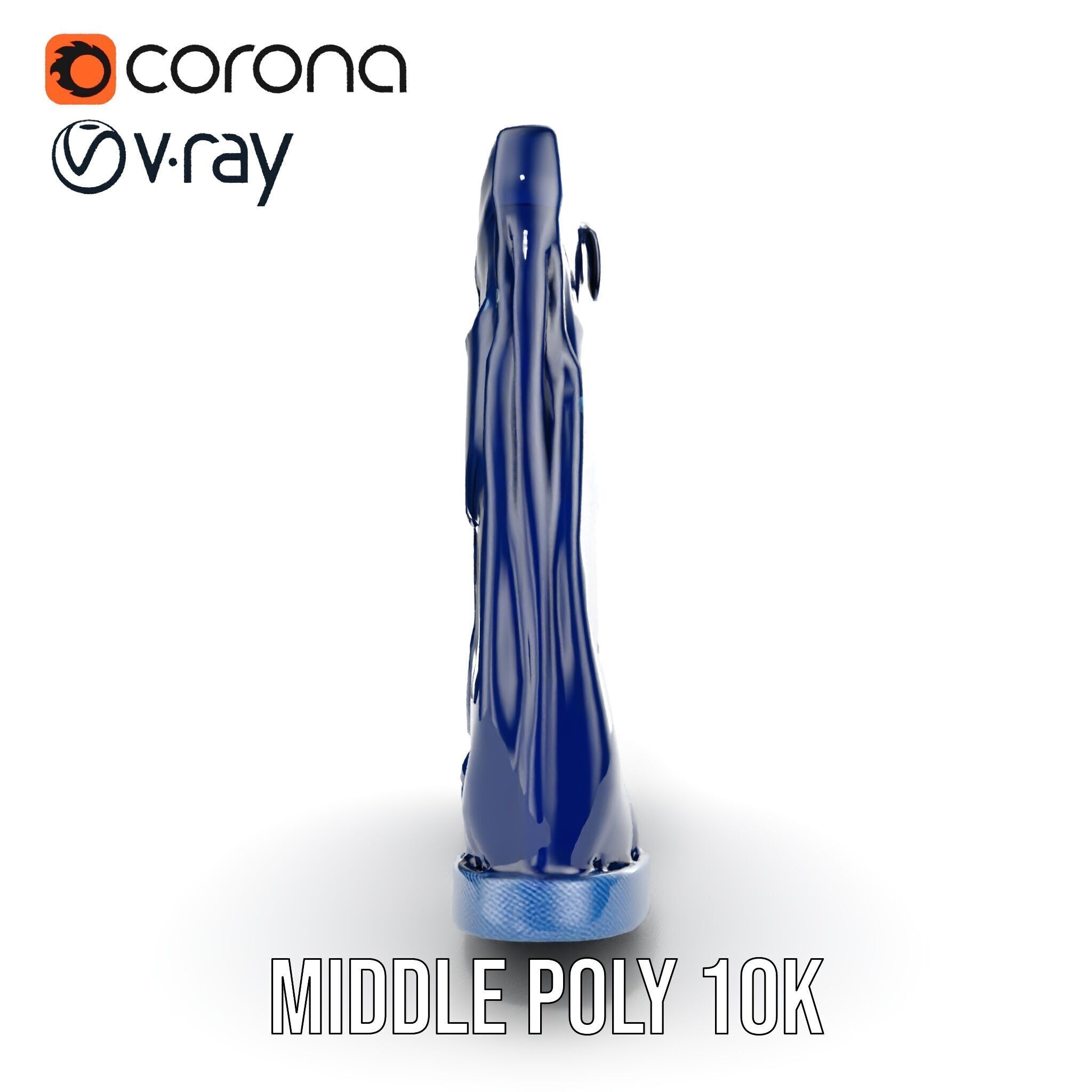 Denim Shorts Model Pack Low-poly 3D model_12