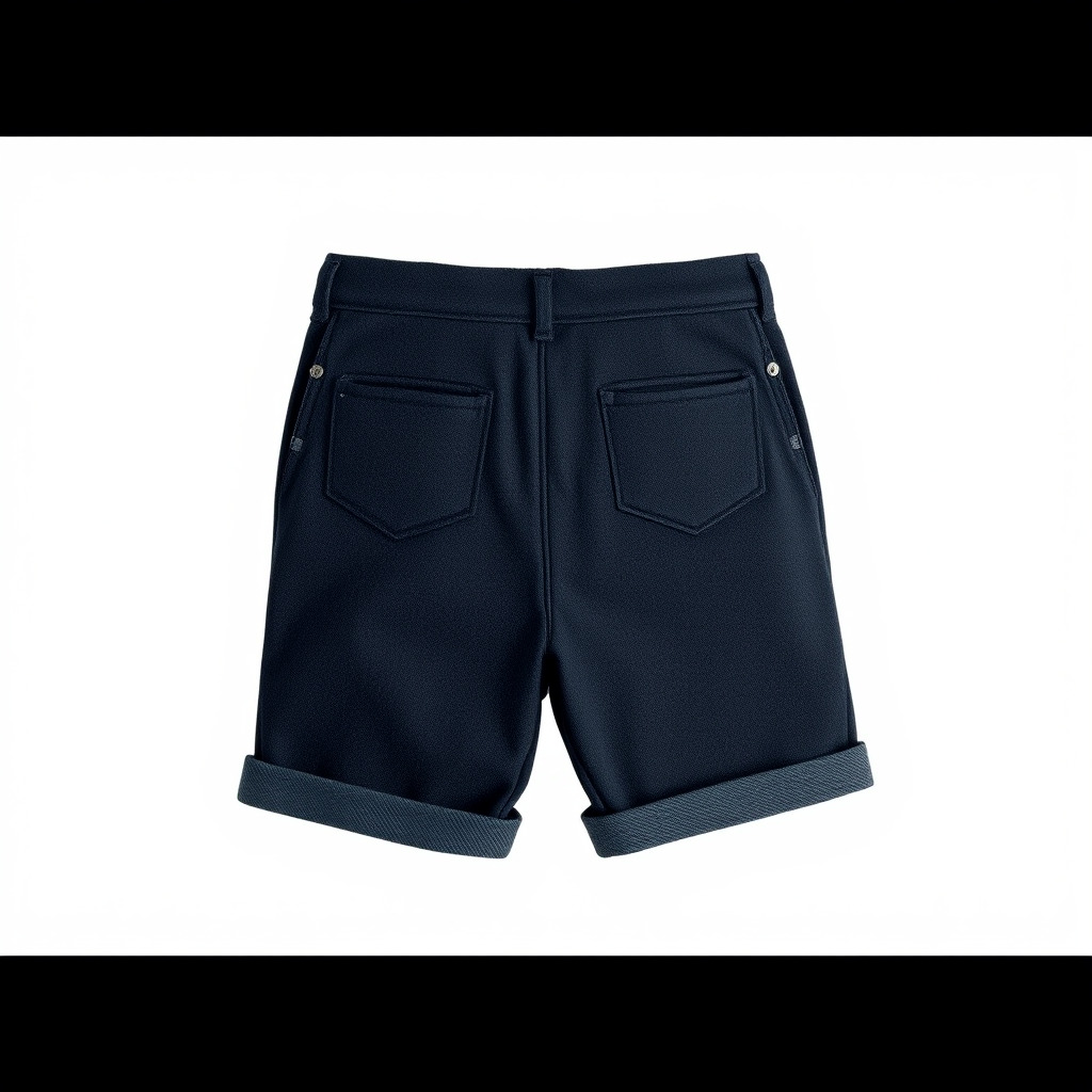 Denim Shorts Model Pack Low-poly 3D model_2