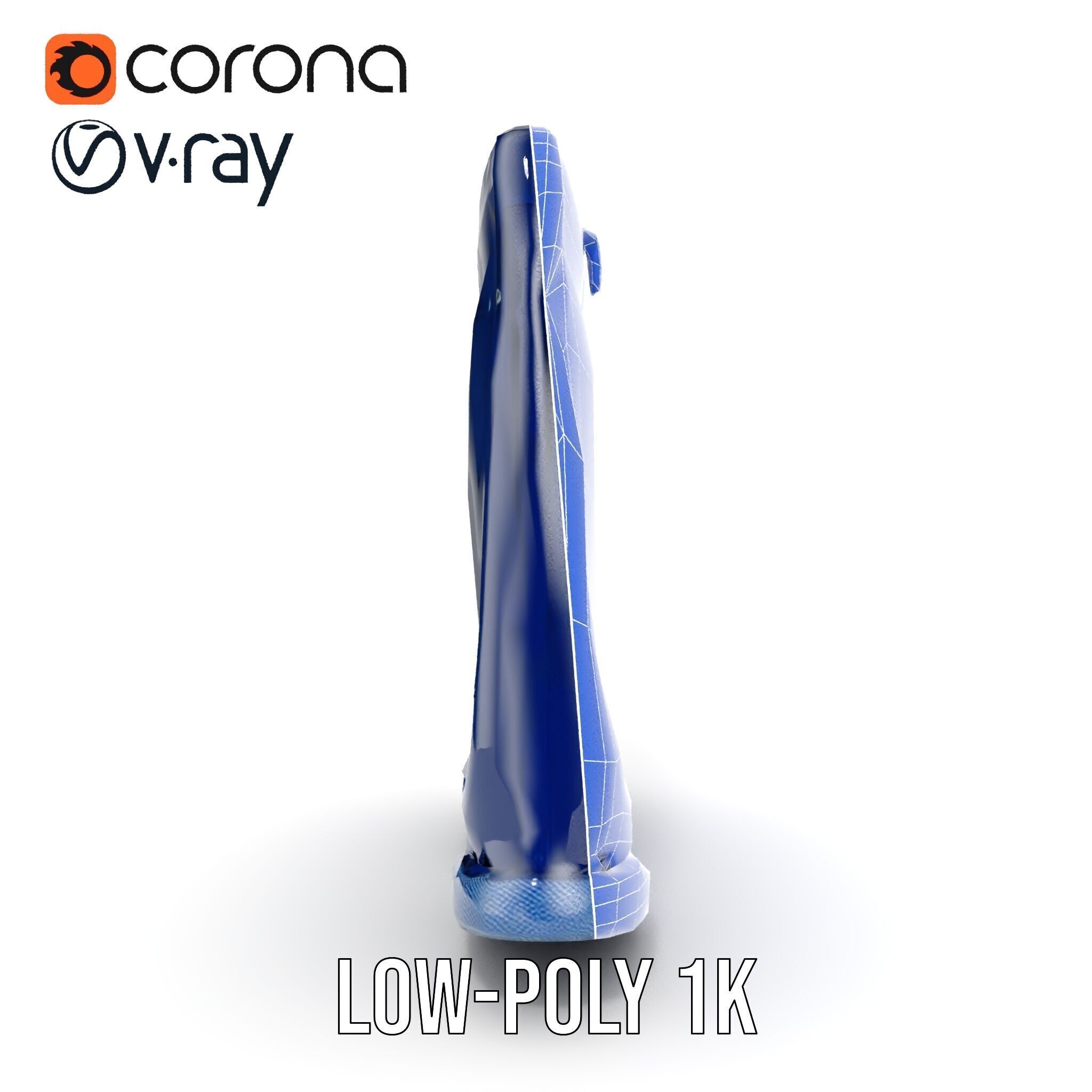 Denim Shorts Model Pack Low-poly 3D model_27