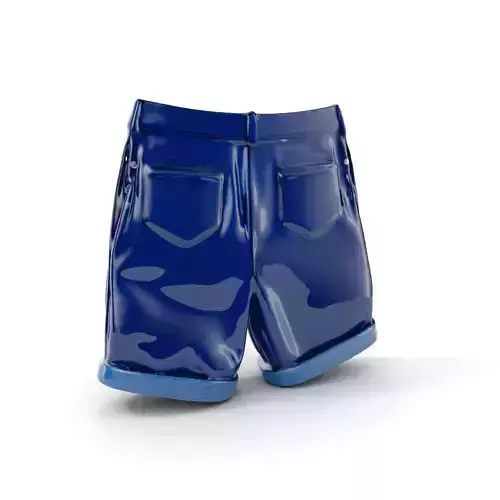 Denim Shorts Model Pack Low-poly 3D model