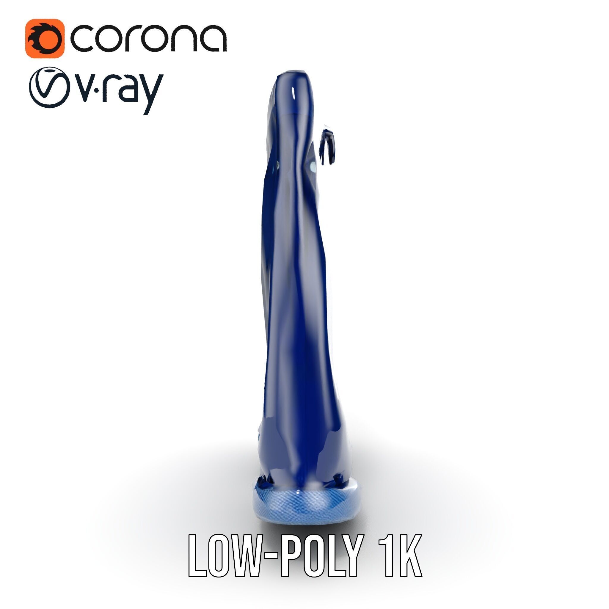 Denim Shorts Model Pack Low-poly 3D model_32