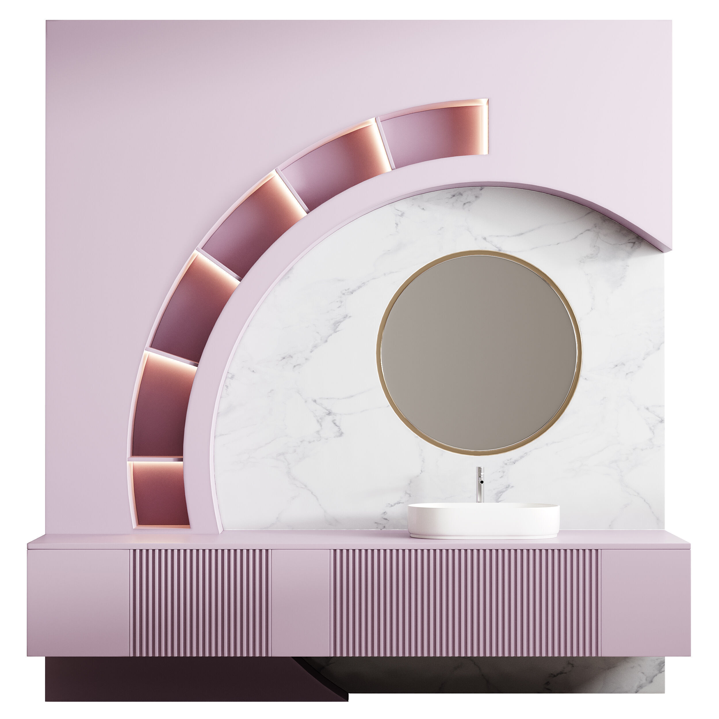 Bathroom furniture 4 3D model_10