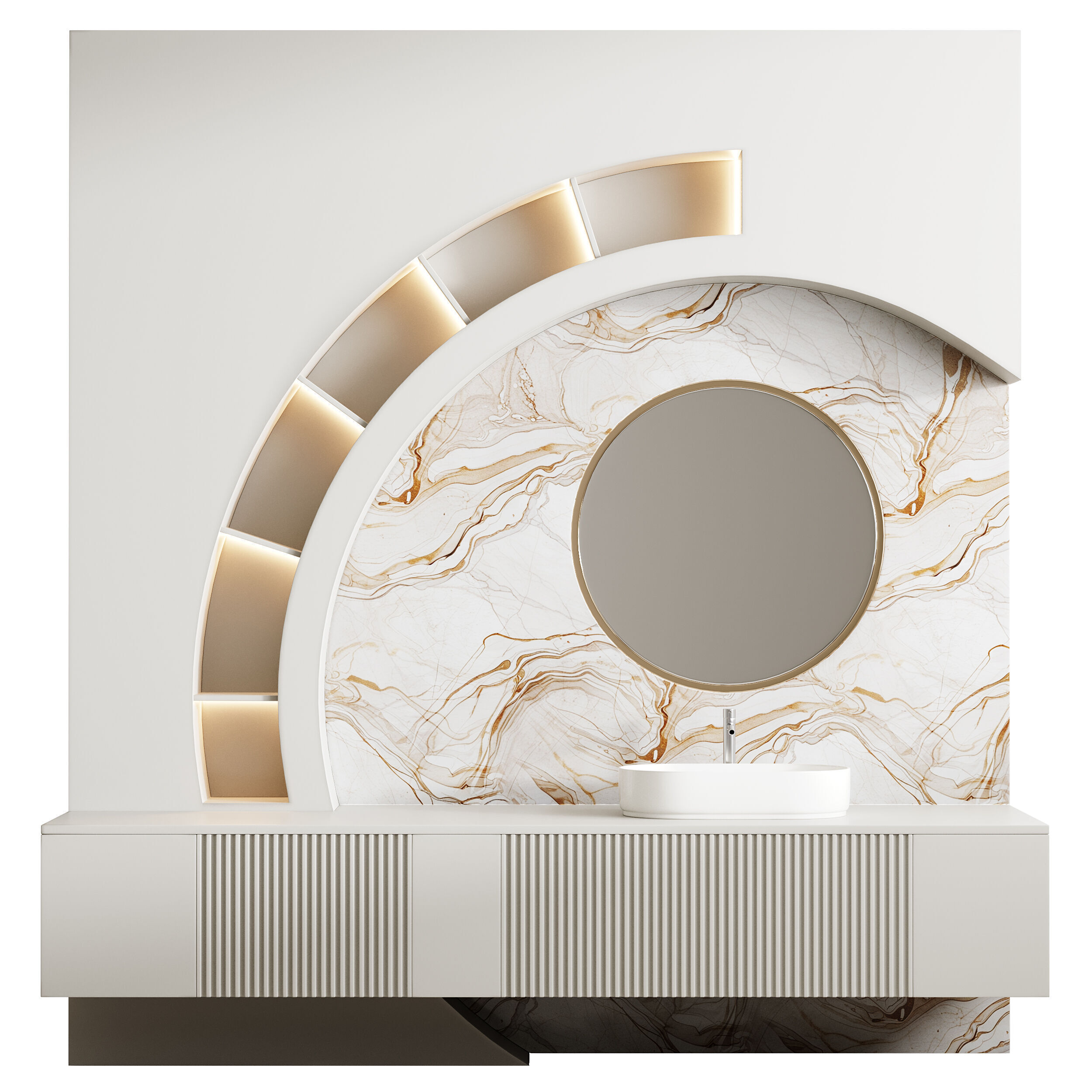 Bathroom furniture 4 3D model_6