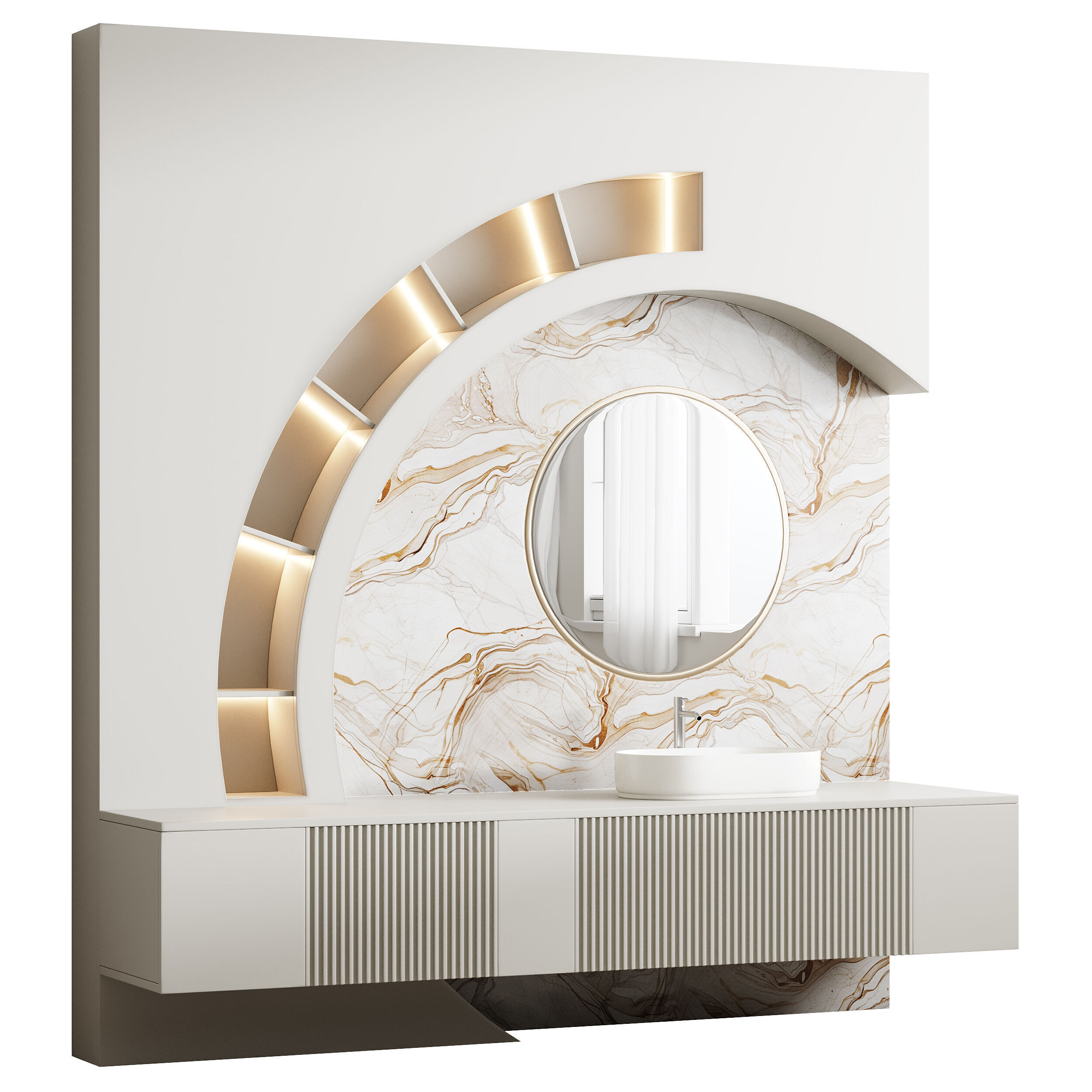 Bathroom furniture 4 3D model_7