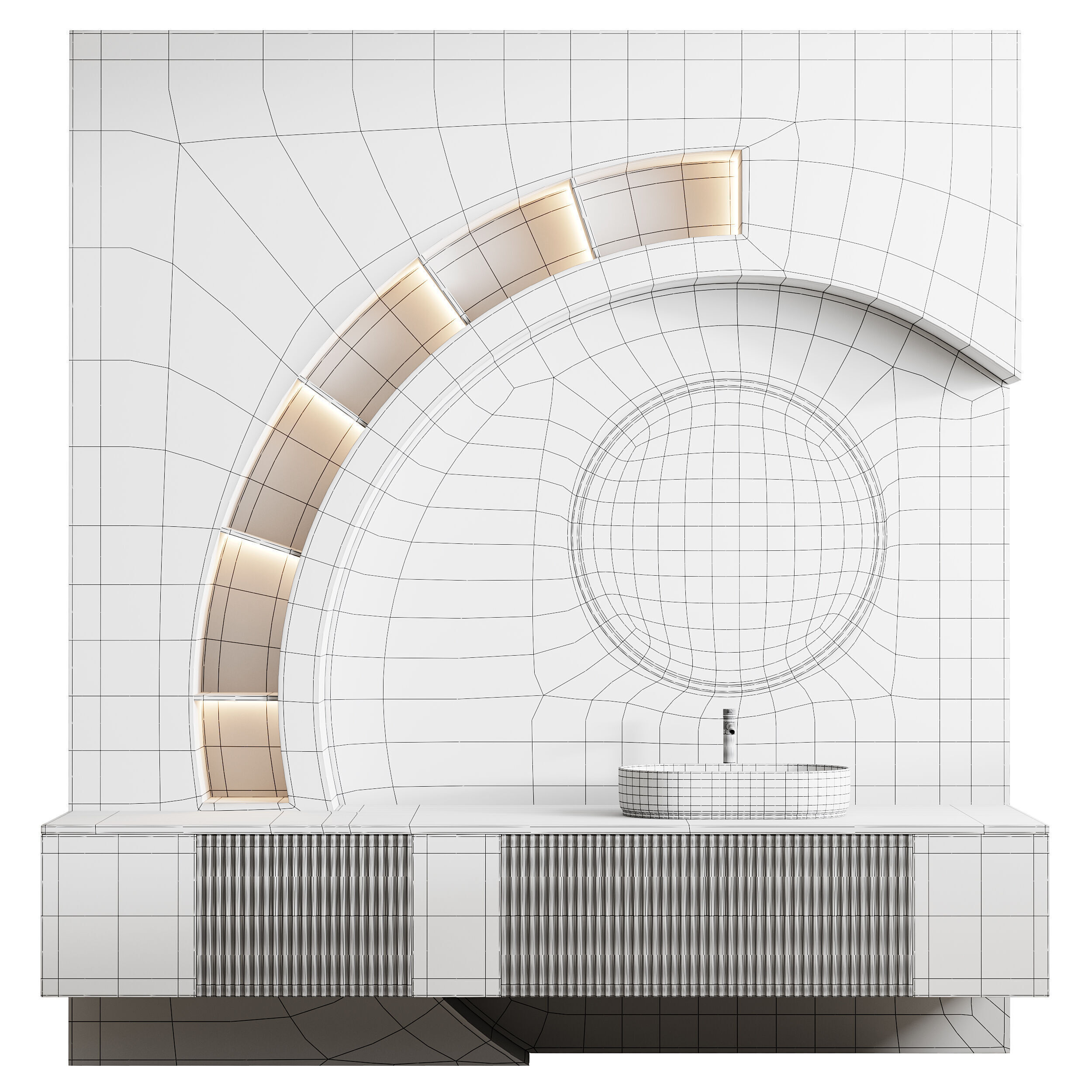 Bathroom furniture 4 3D model_14