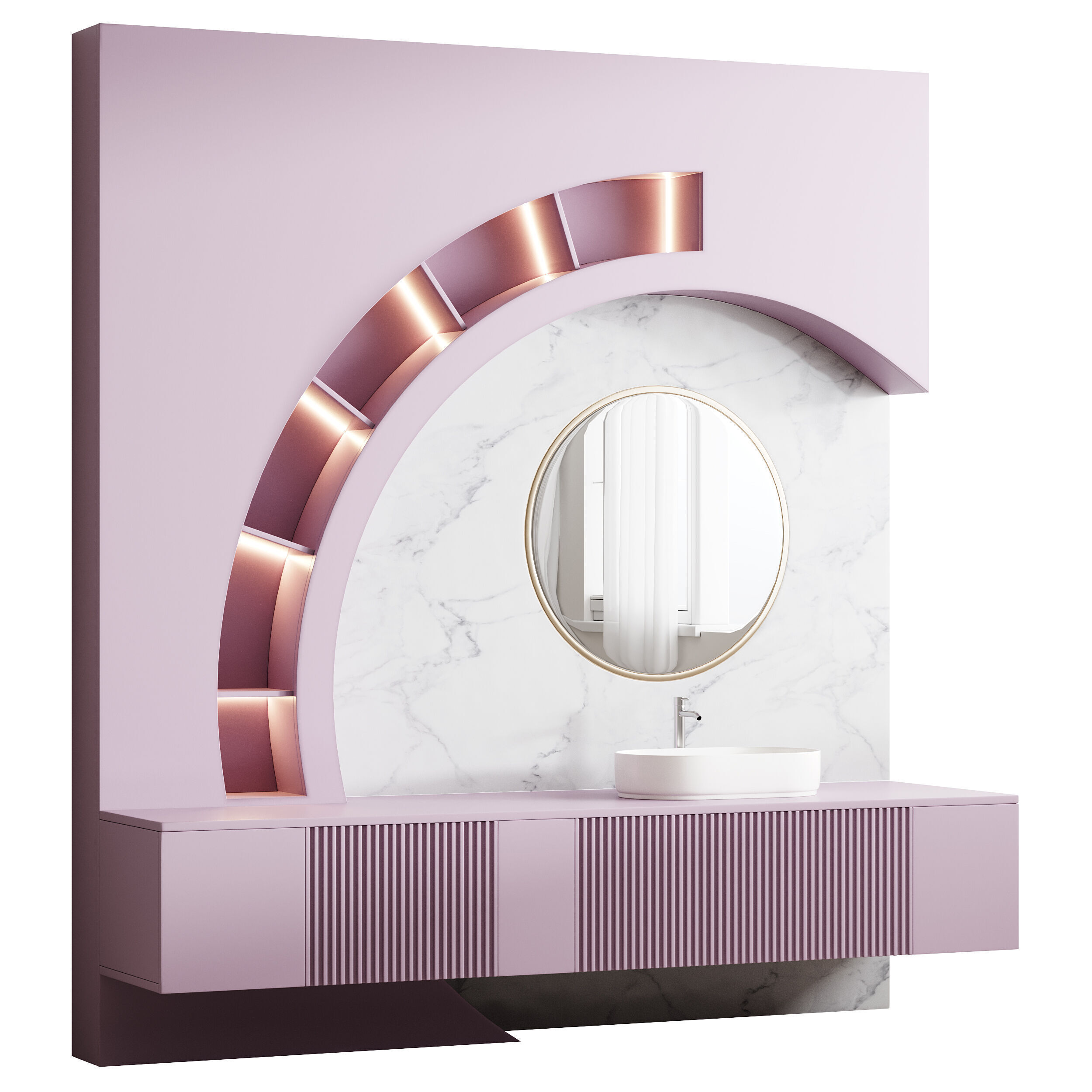 Bathroom furniture 4 3D model_11