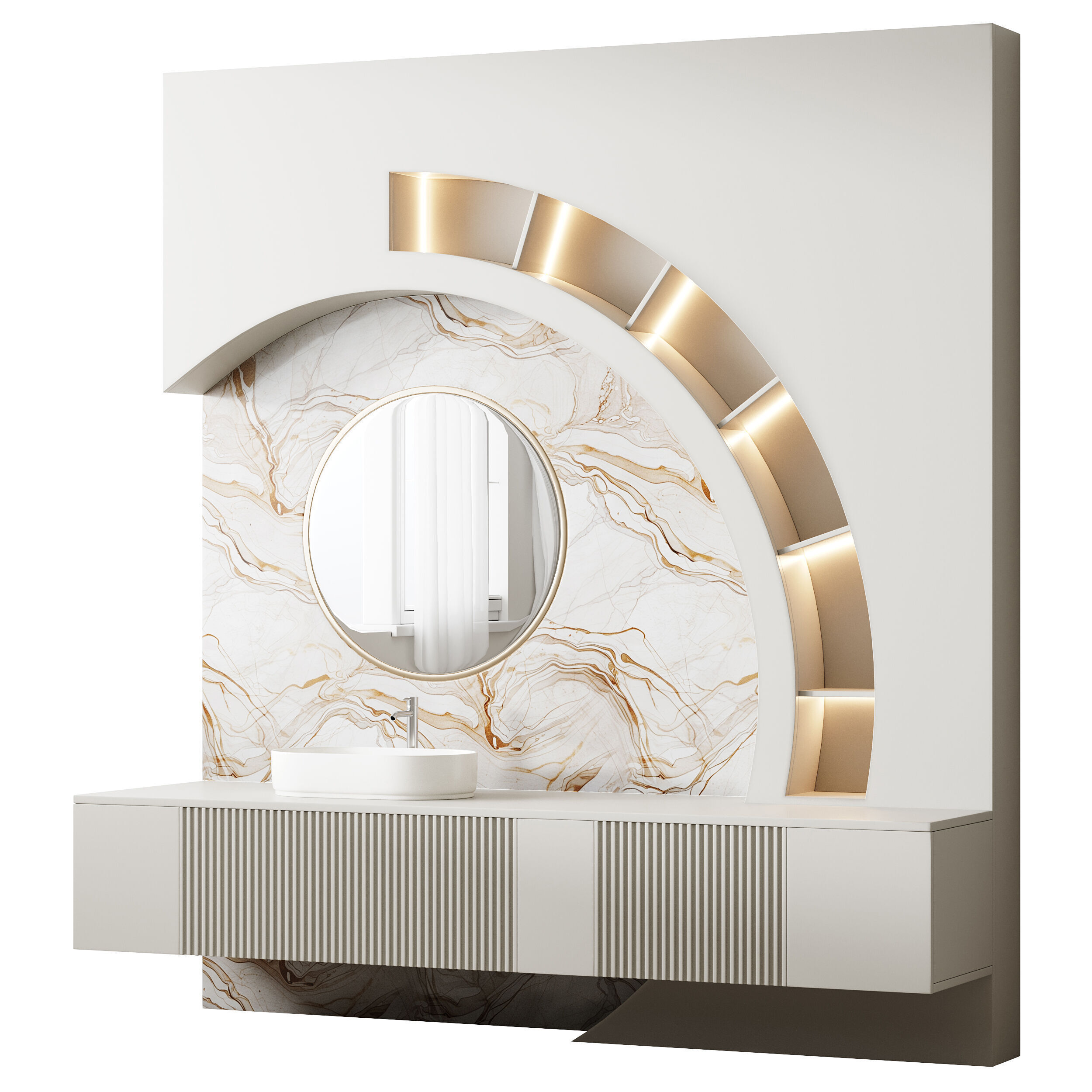 Bathroom furniture 4 3D model_1