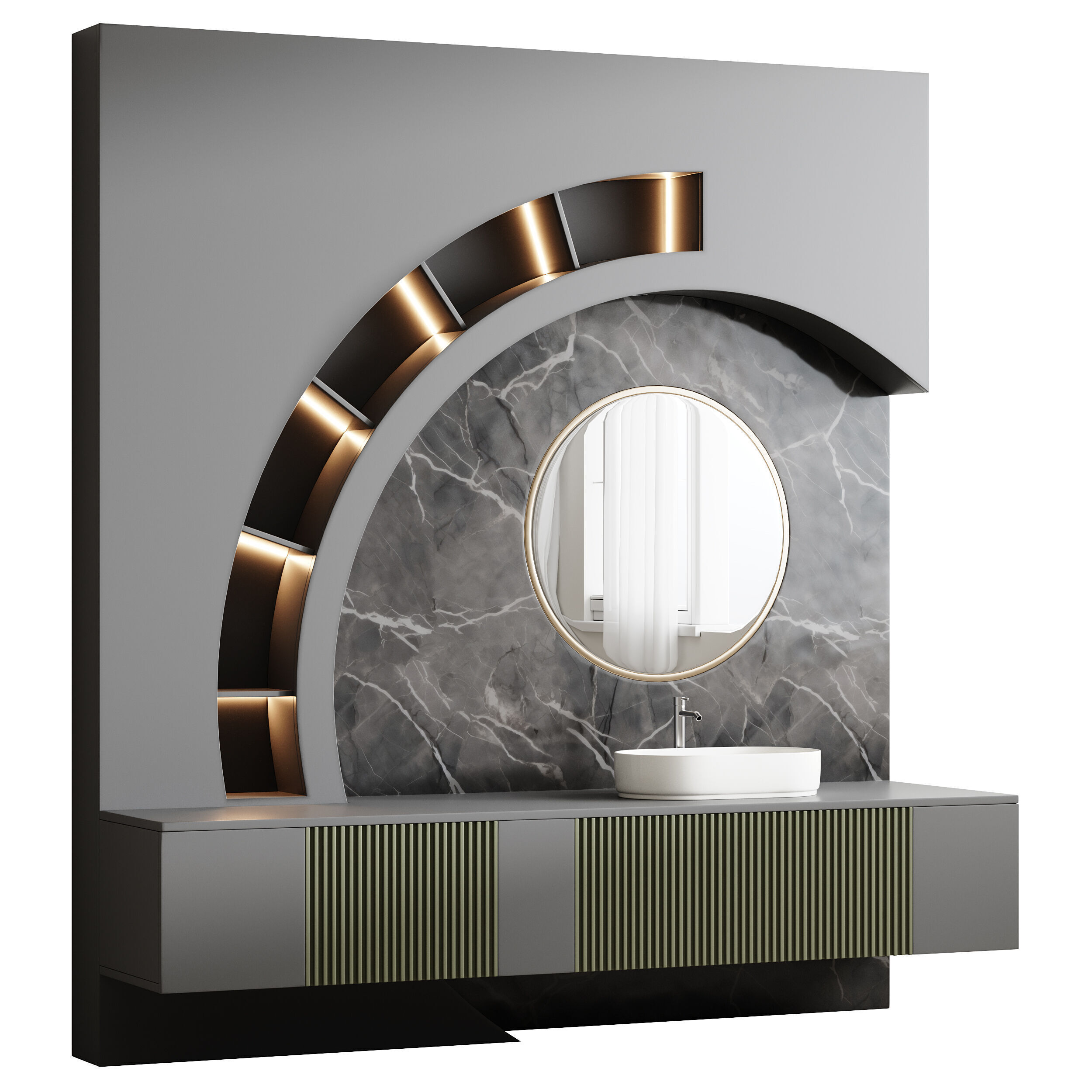 Bathroom furniture 4 3D model_9