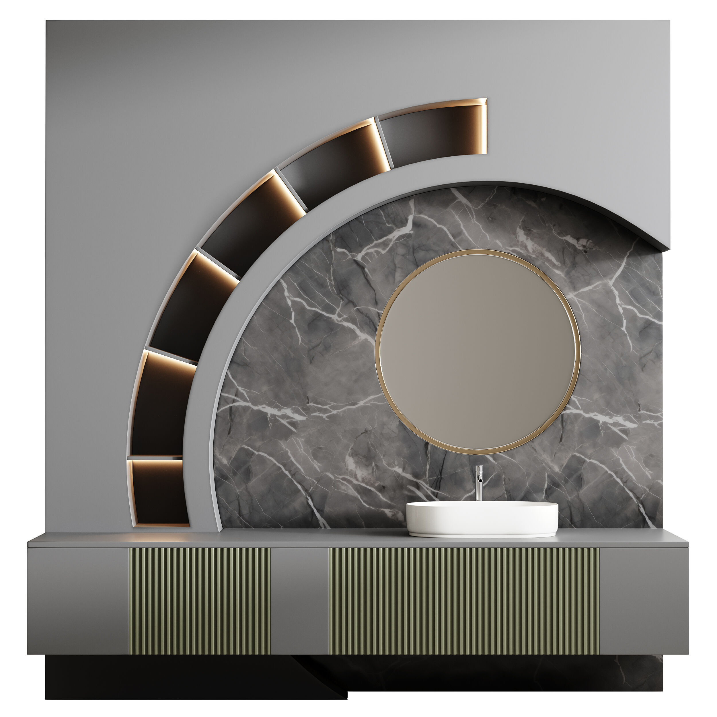 Bathroom furniture 4 3D model_8