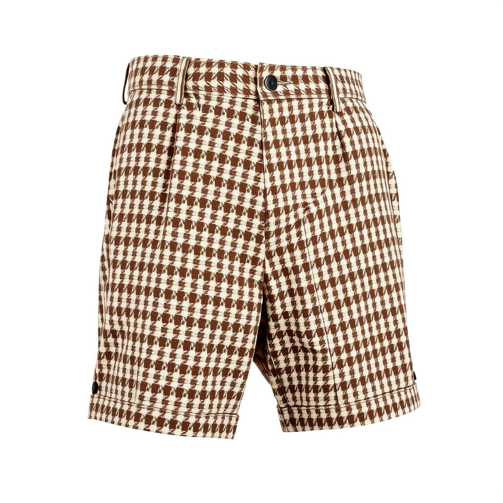 Plaid Shorts Model Pack for Functional Fashion Design Low-poly 3D model_2