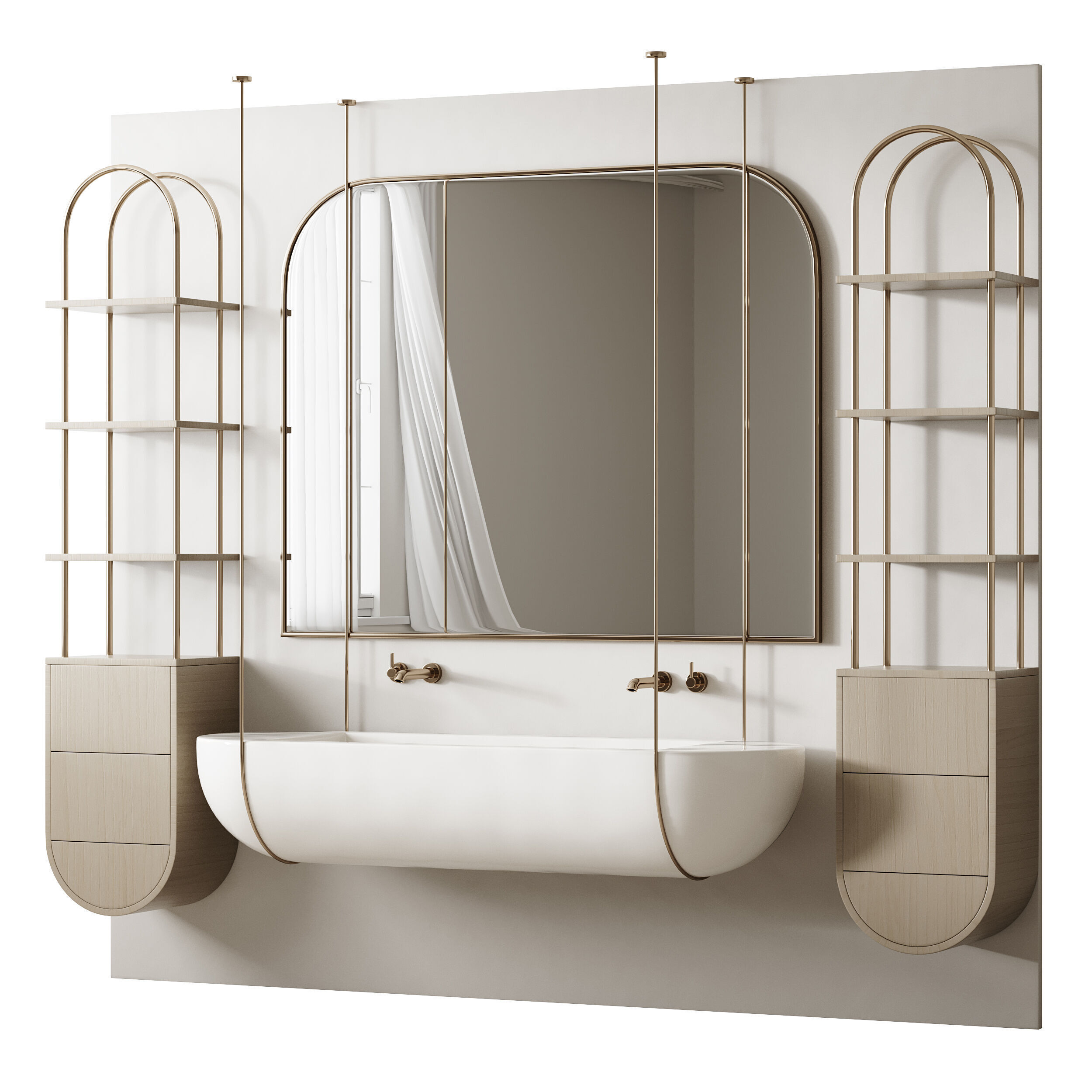 Bathroom furniture 5 3D model_12