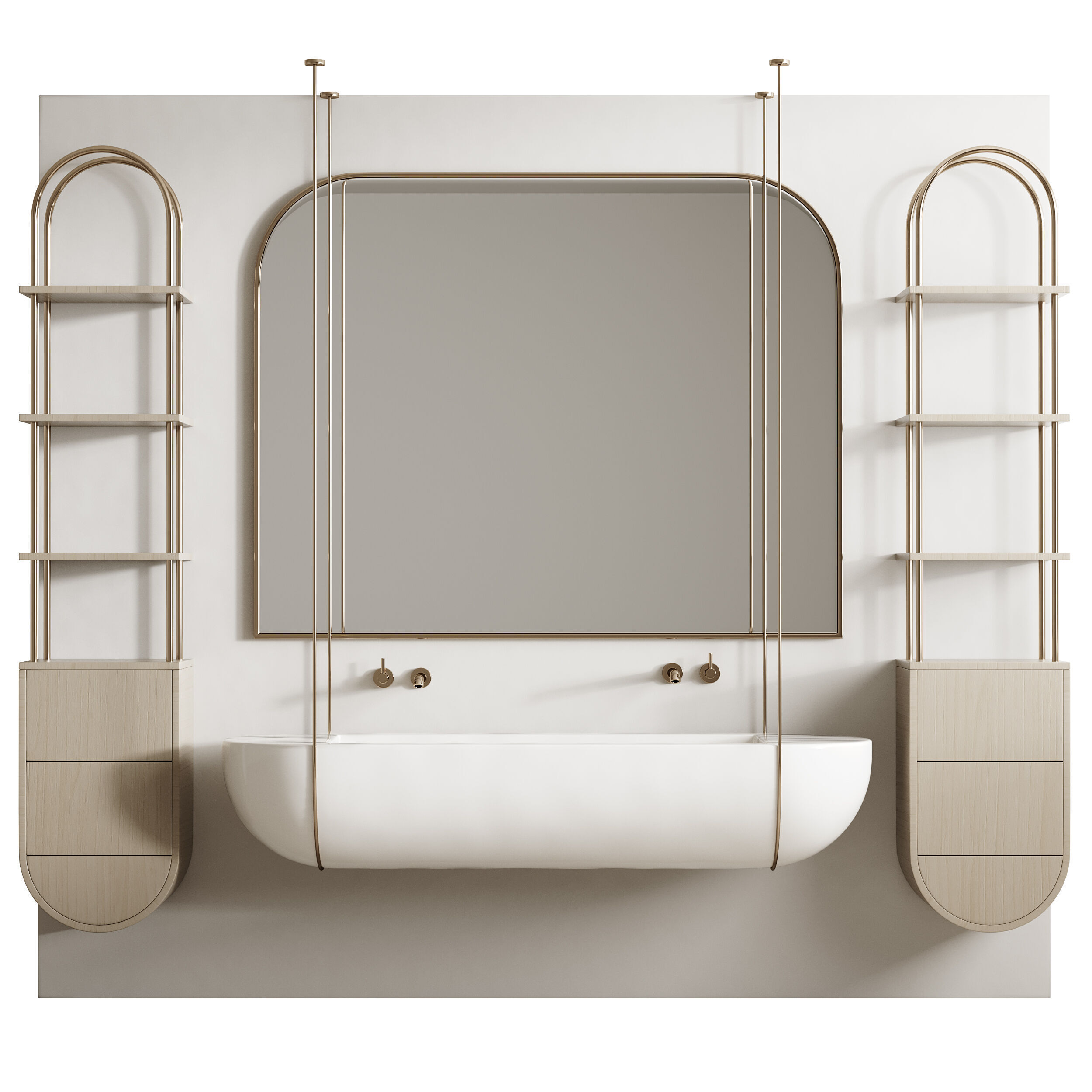 Bathroom furniture 5 3D model_4