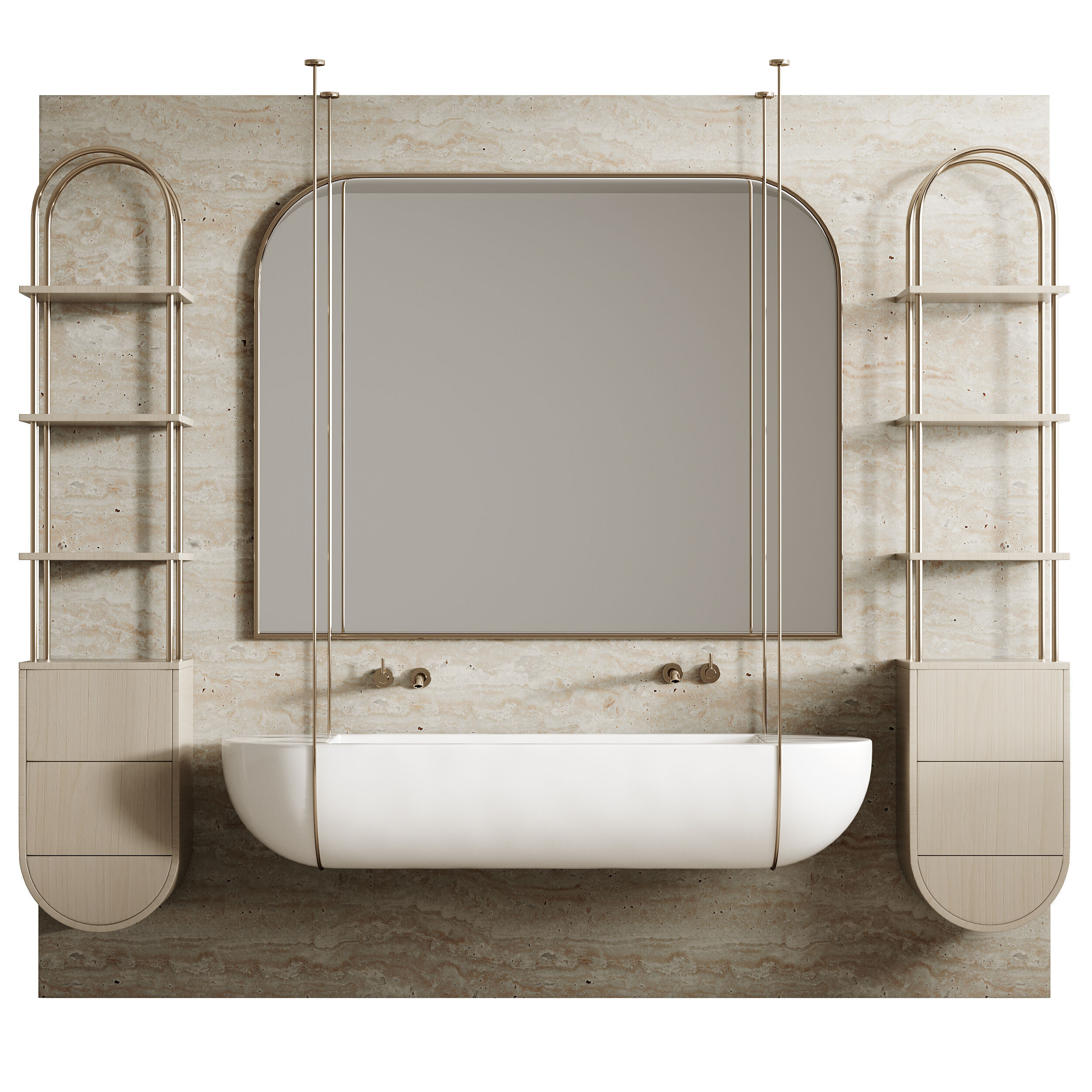 Bathroom furniture 5 3D model_2