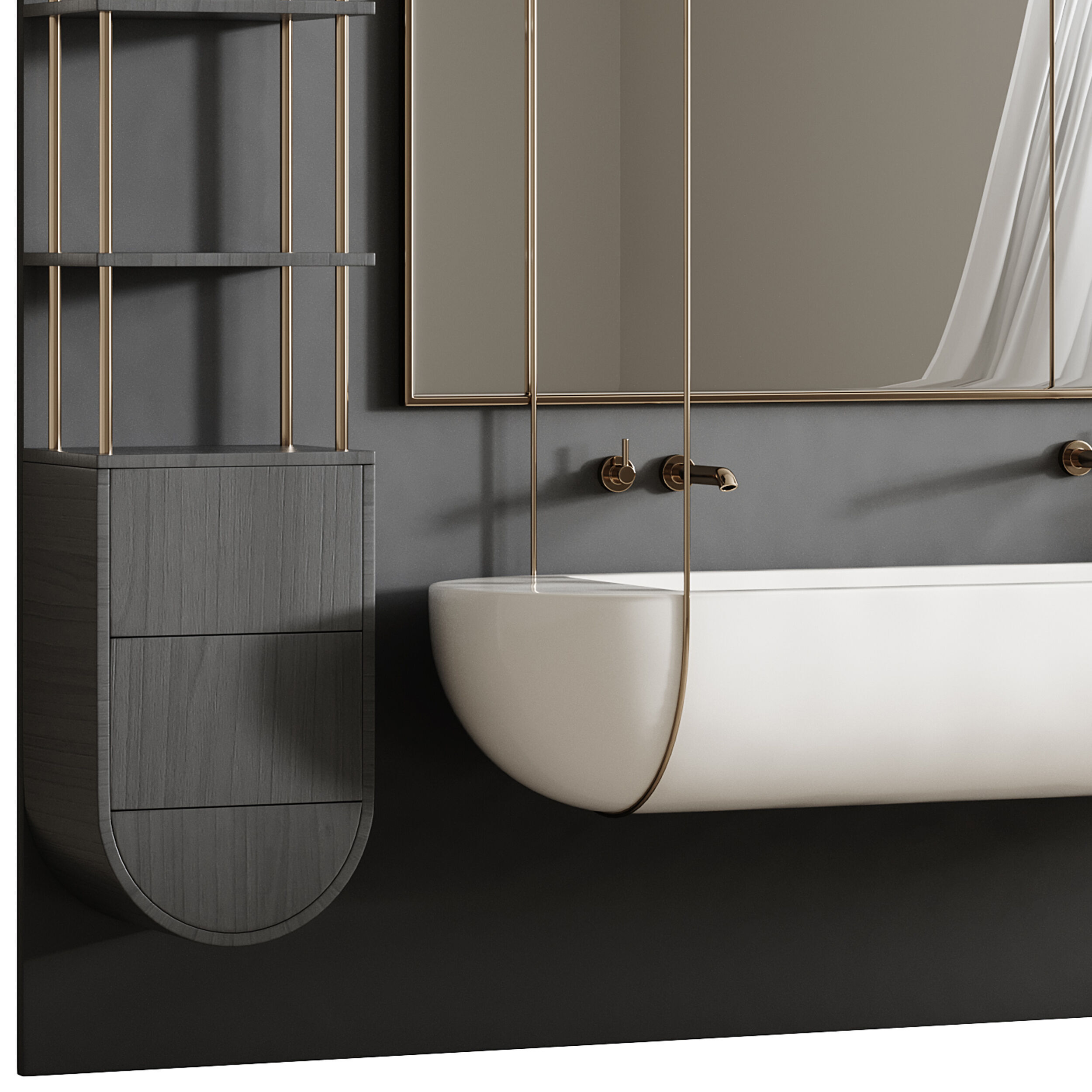 Bathroom furniture 5 3D model_3