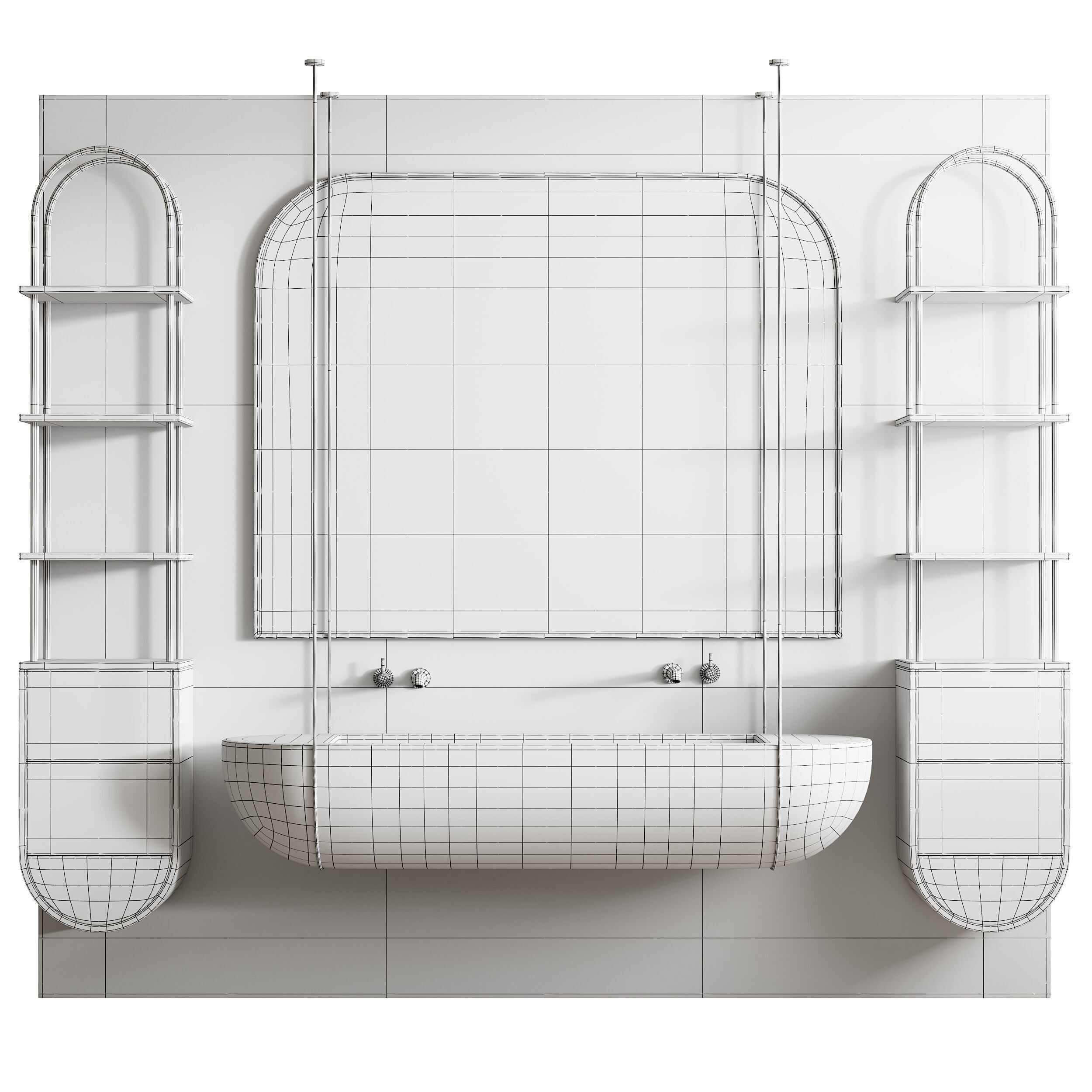Bathroom furniture 5 3D model_14