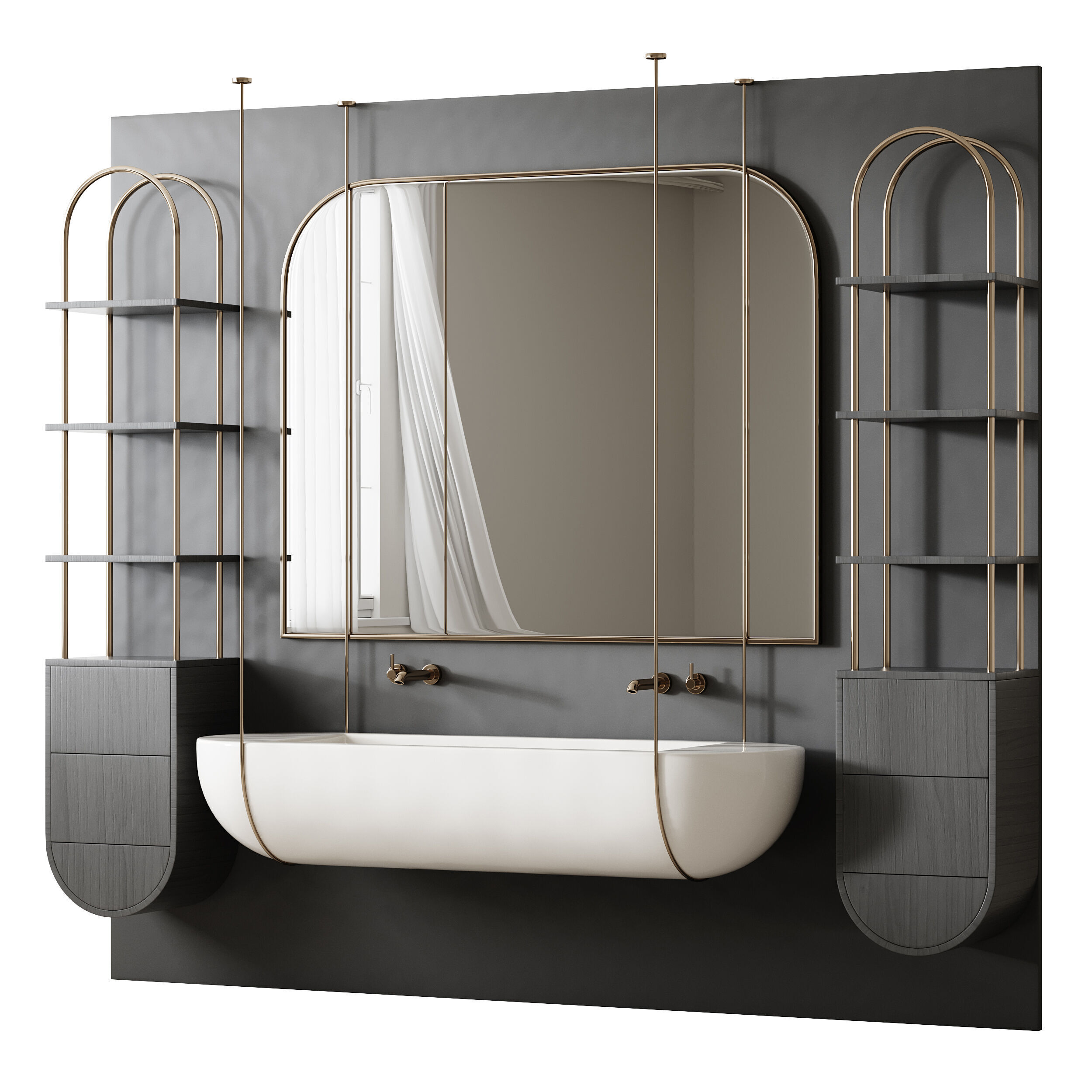 Bathroom furniture 5 3D model_7