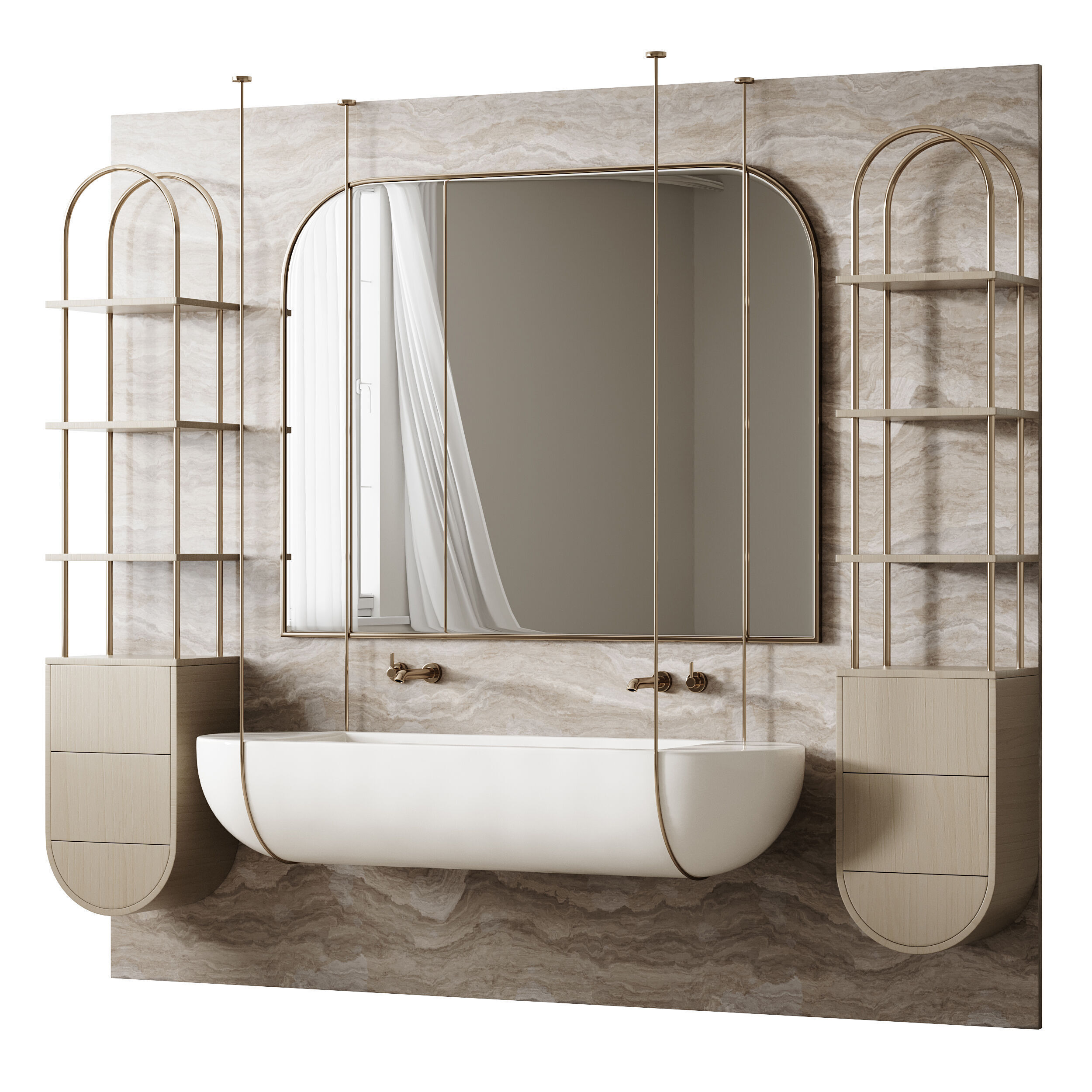 Bathroom furniture 5 3D model_10