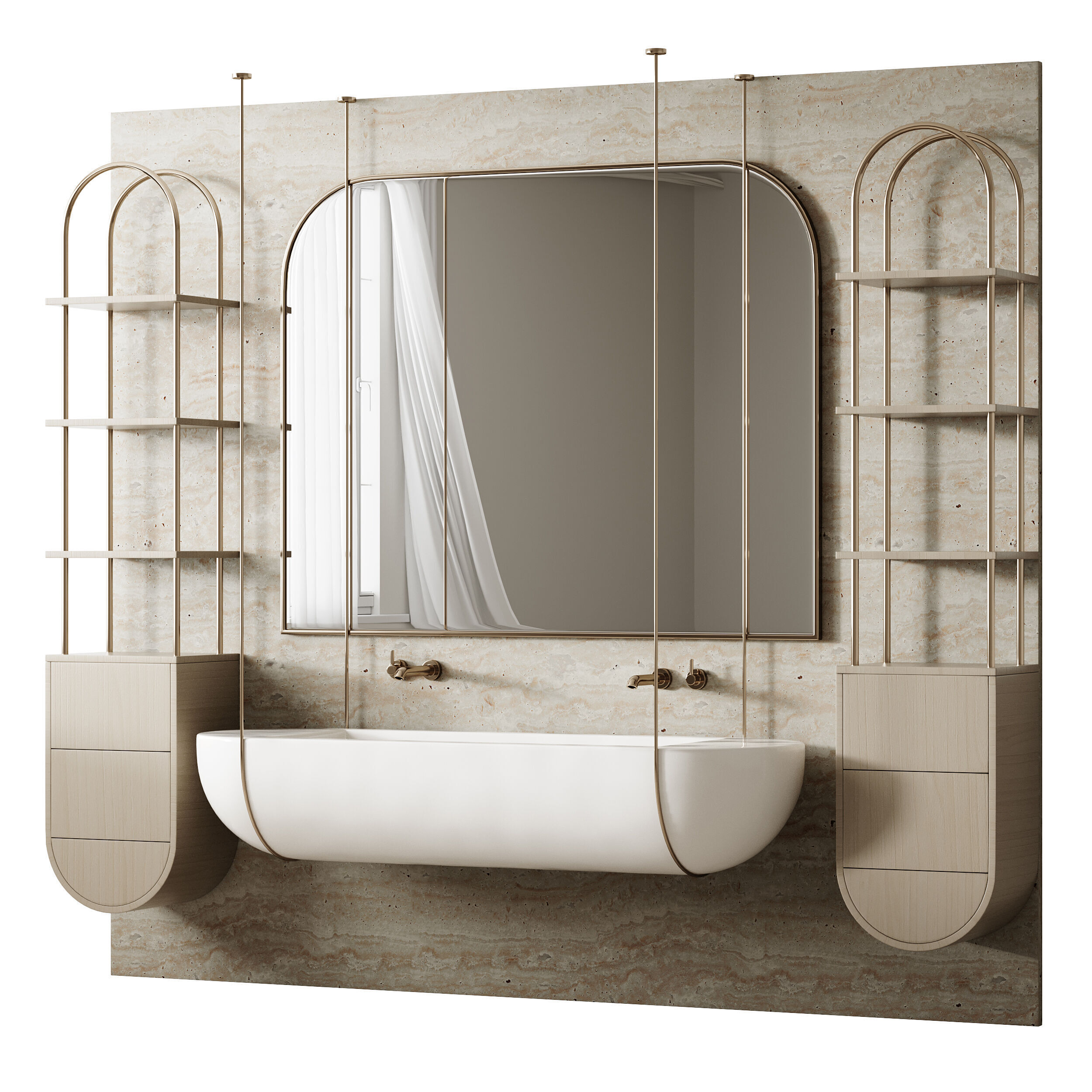 Bathroom furniture 5 3D model_11