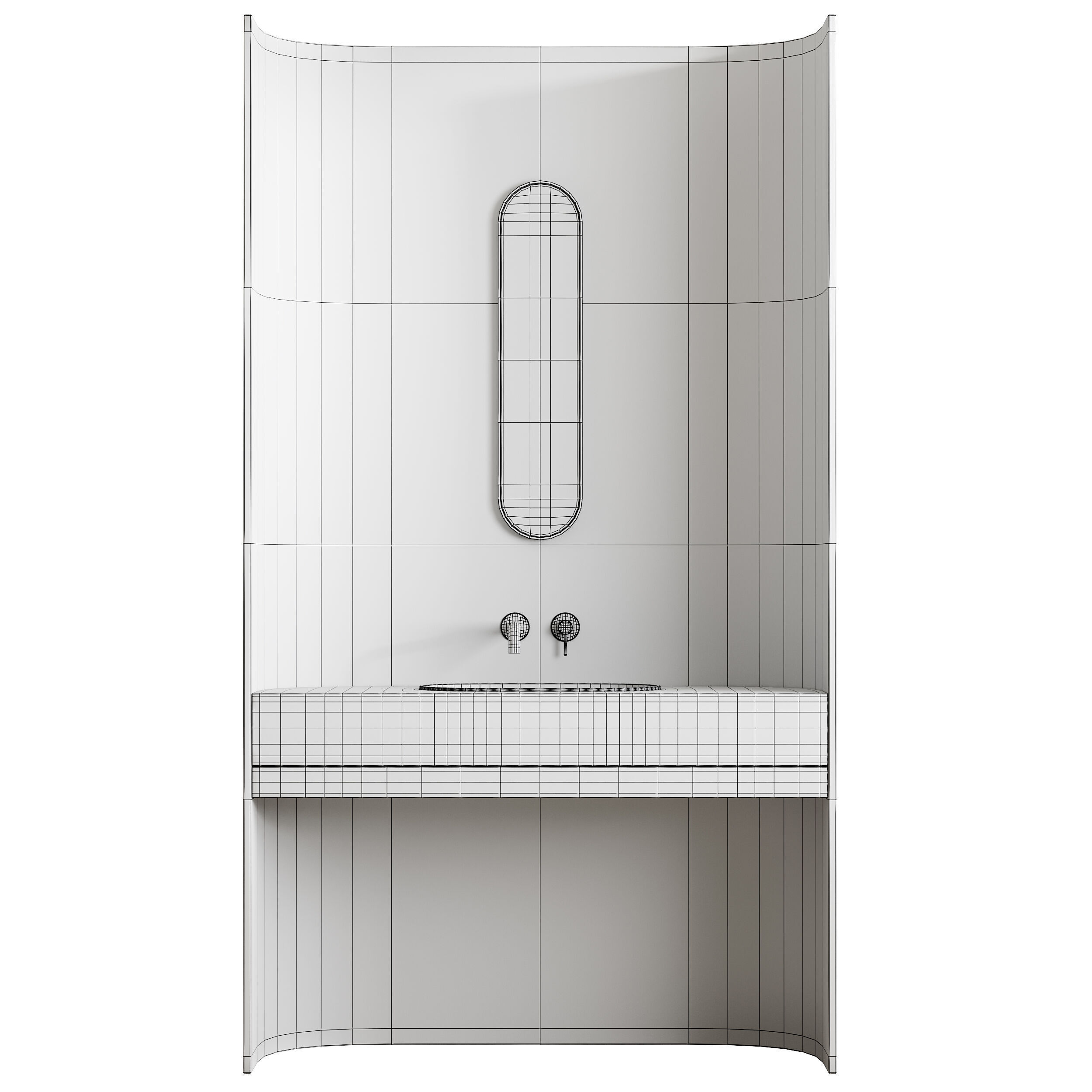 Bathroom furniture 6 3D model_14