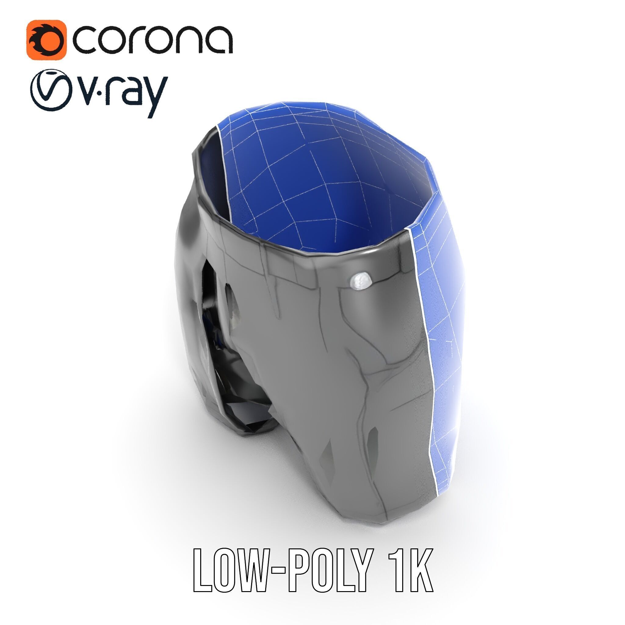 D Shorts Model Pack  Realistic Black Fabric Low-poly 3D model_23