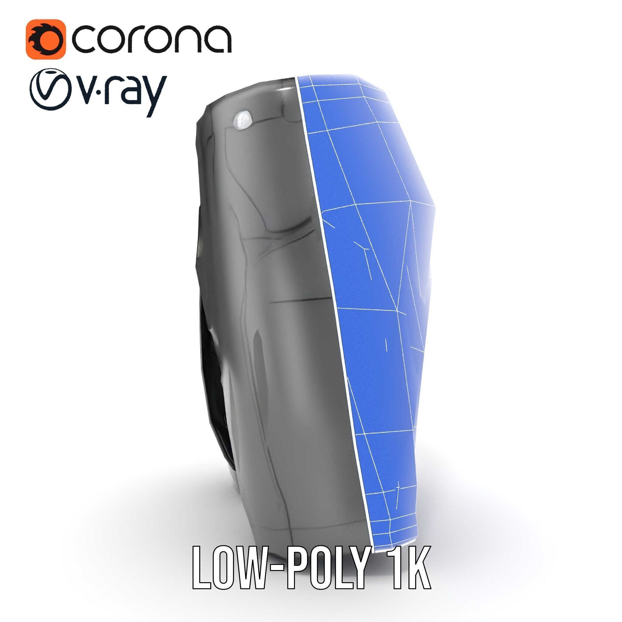 D Shorts Model Pack  Realistic Black Fabric Low-poly 3D model_29