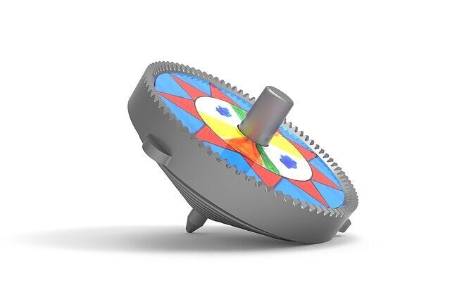 Top spinner Squid Game 3D print model