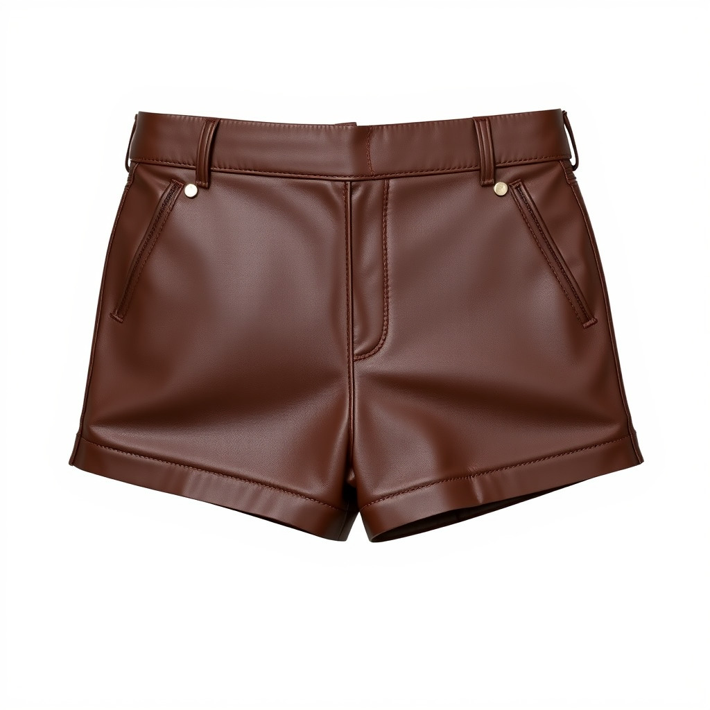 Stylish Leather Shorts Model Pack for Realistic Rendering Low-poly 3D model_2