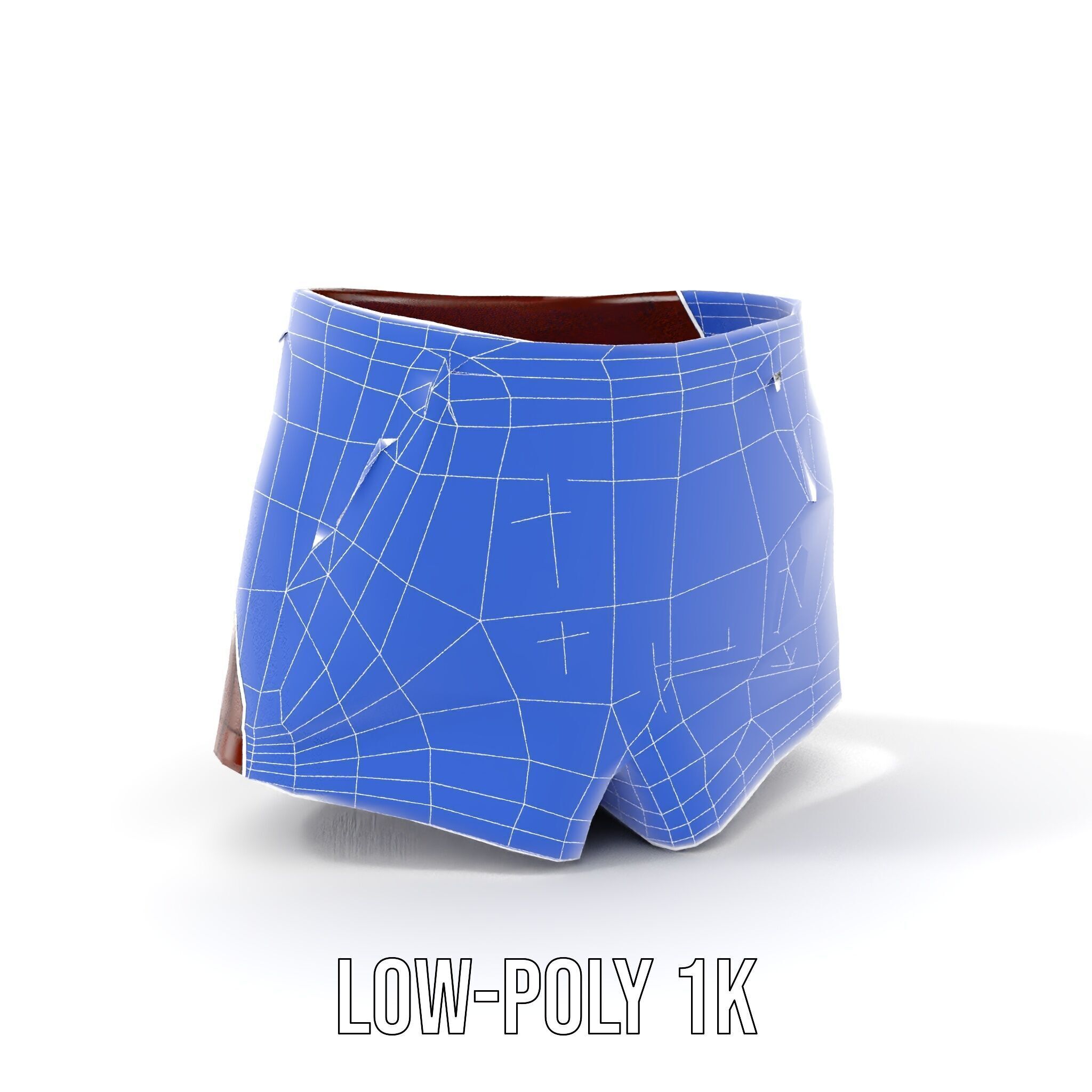 Stylish Leather Shorts Model Pack for Realistic Rendering Low-poly 3D model_20