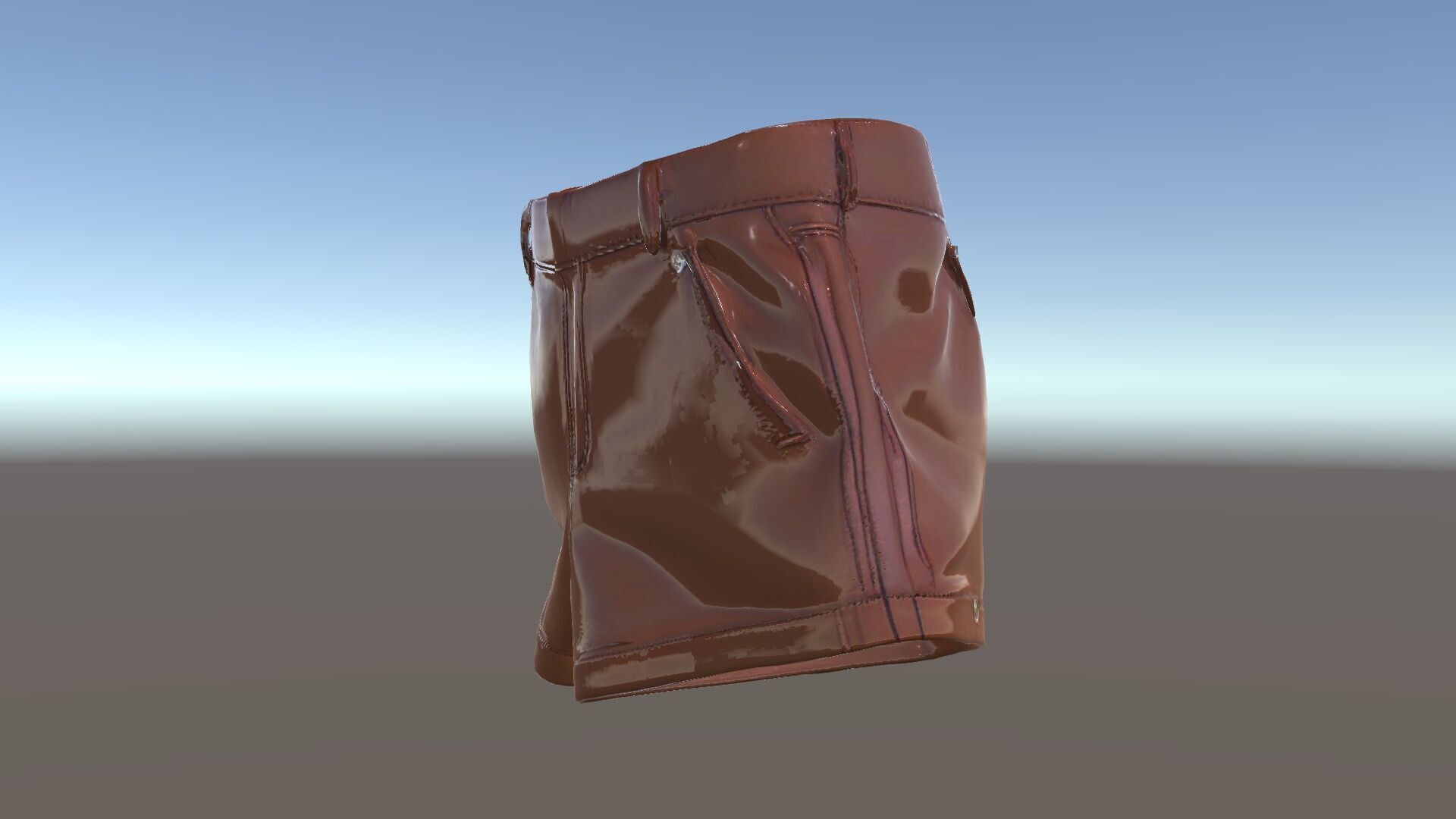 Stylish Leather Shorts Model Pack for Realistic Rendering Low-poly 3D model_33