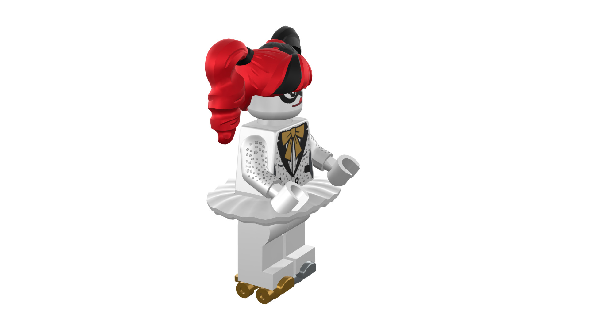 3D-print-Minifigure - 71020-1 Friends are Family Harley Quinn 3D print model_12