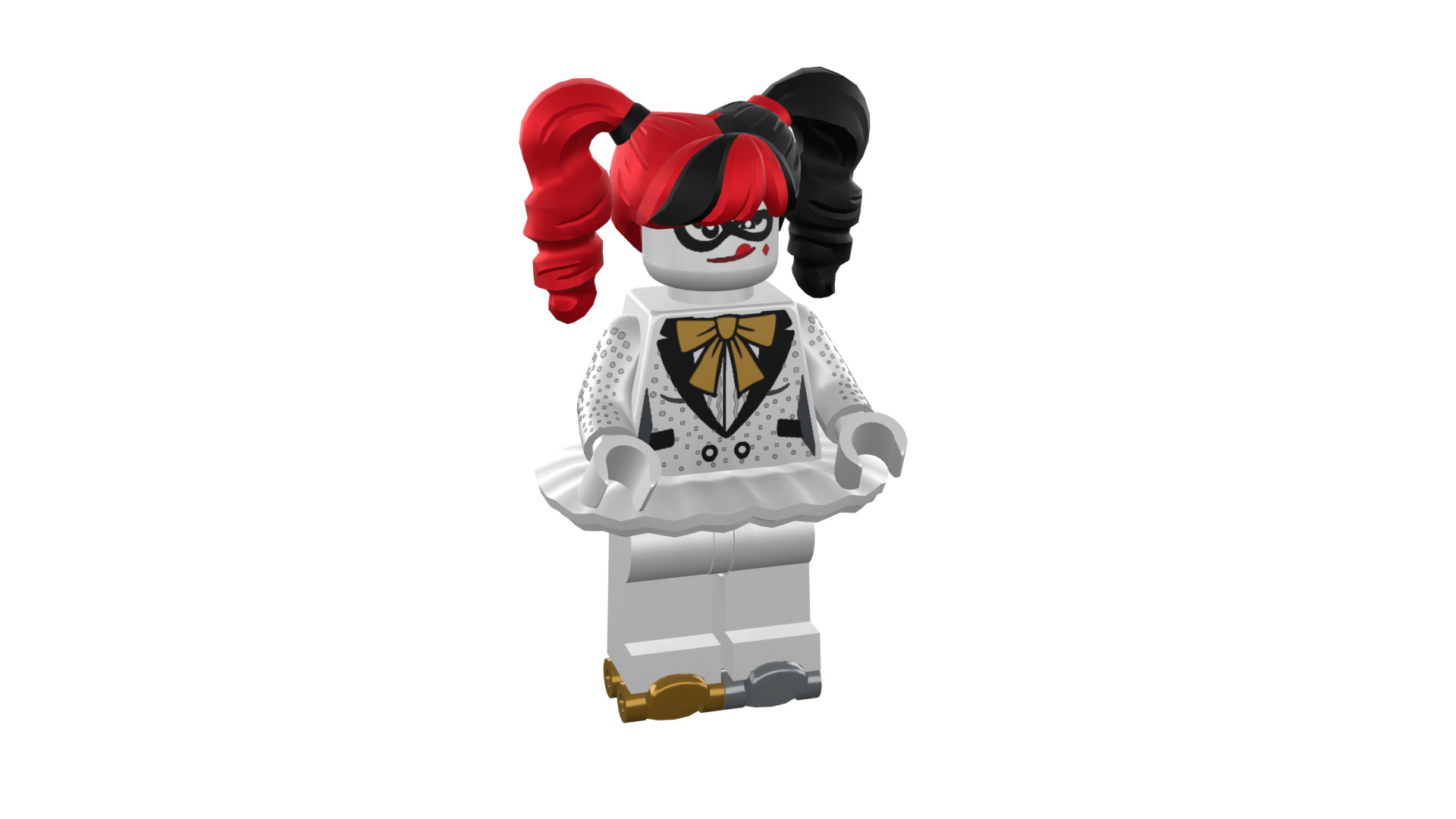 3D-print-Minifigure - 71020-1 Friends are Family Harley Quinn 3D print model_7