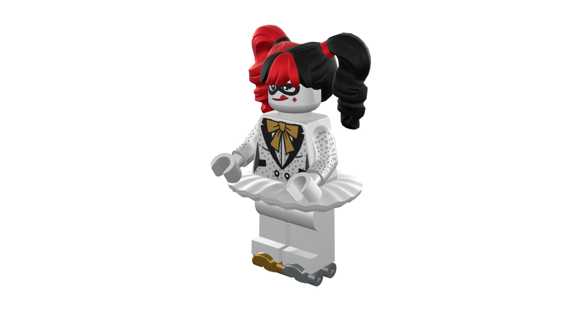 3D-print-Minifigure - 71020-1 Friends are Family Harley Quinn 3D print model_44