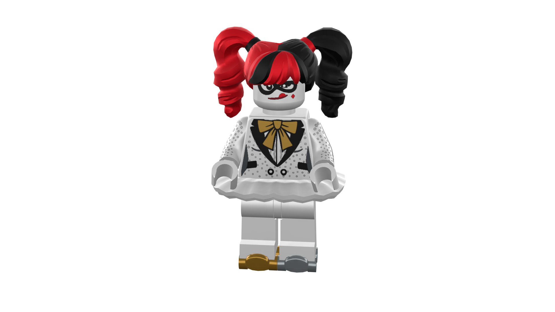 3D-print-Minifigure - 71020-1 Friends are Family Harley Quinn 3D print model_48