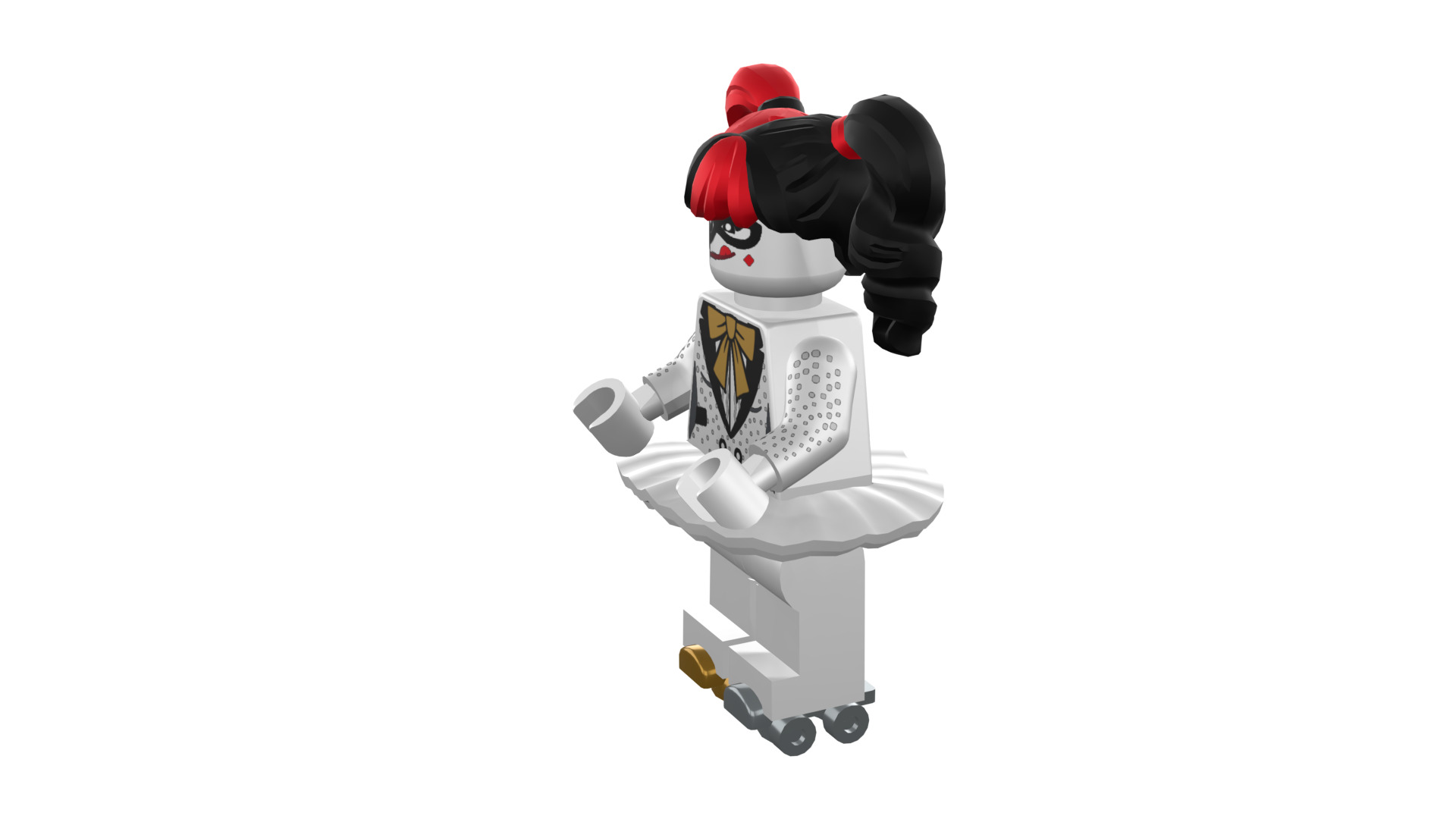 3D-print-Minifigure - 71020-1 Friends are Family Harley Quinn 3D print model_41
