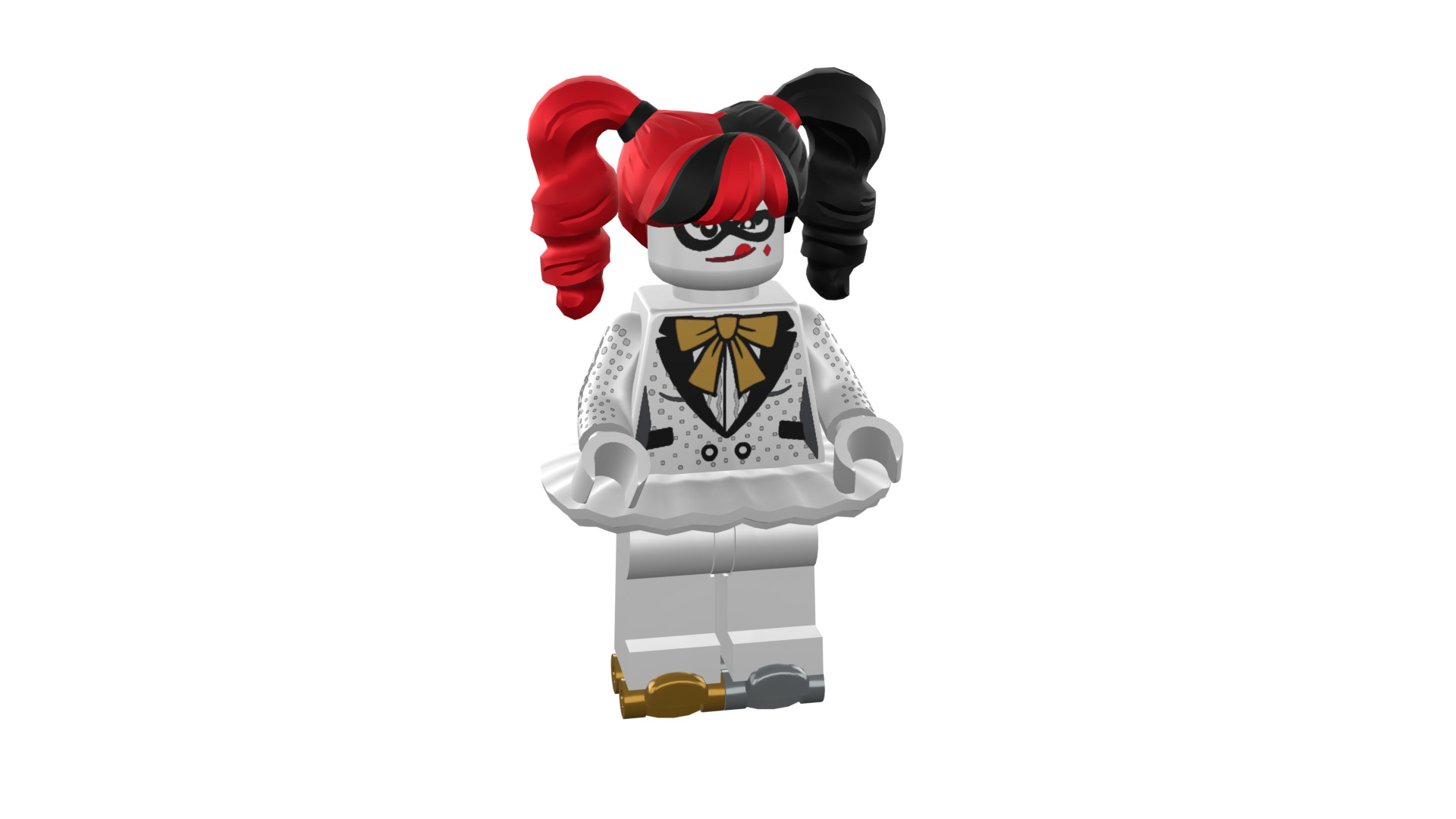 3D-print-Minifigure - 71020-1 Friends are Family Harley Quinn 3D print model_50