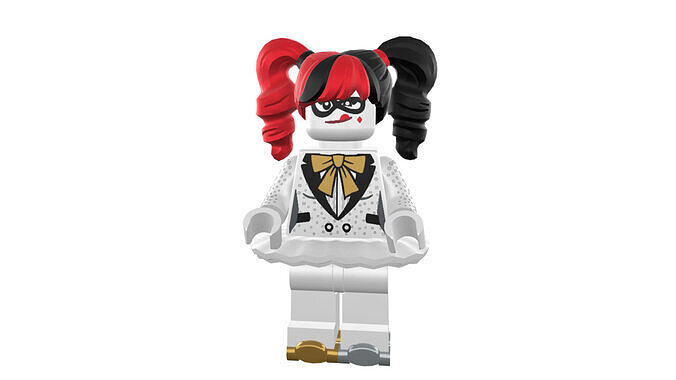 3D-print-Minifigure - 71020-1 Friends are Family Harley Quinn 3D print model