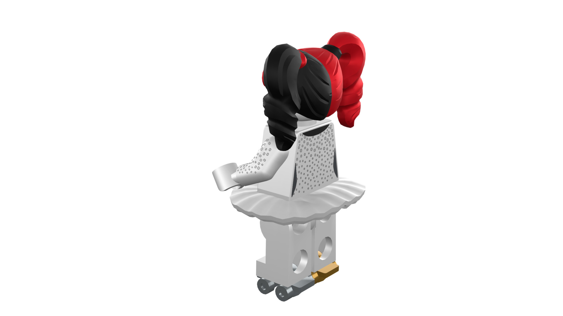 3D-print-Minifigure - 71020-1 Friends are Family Harley Quinn 3D print model_33