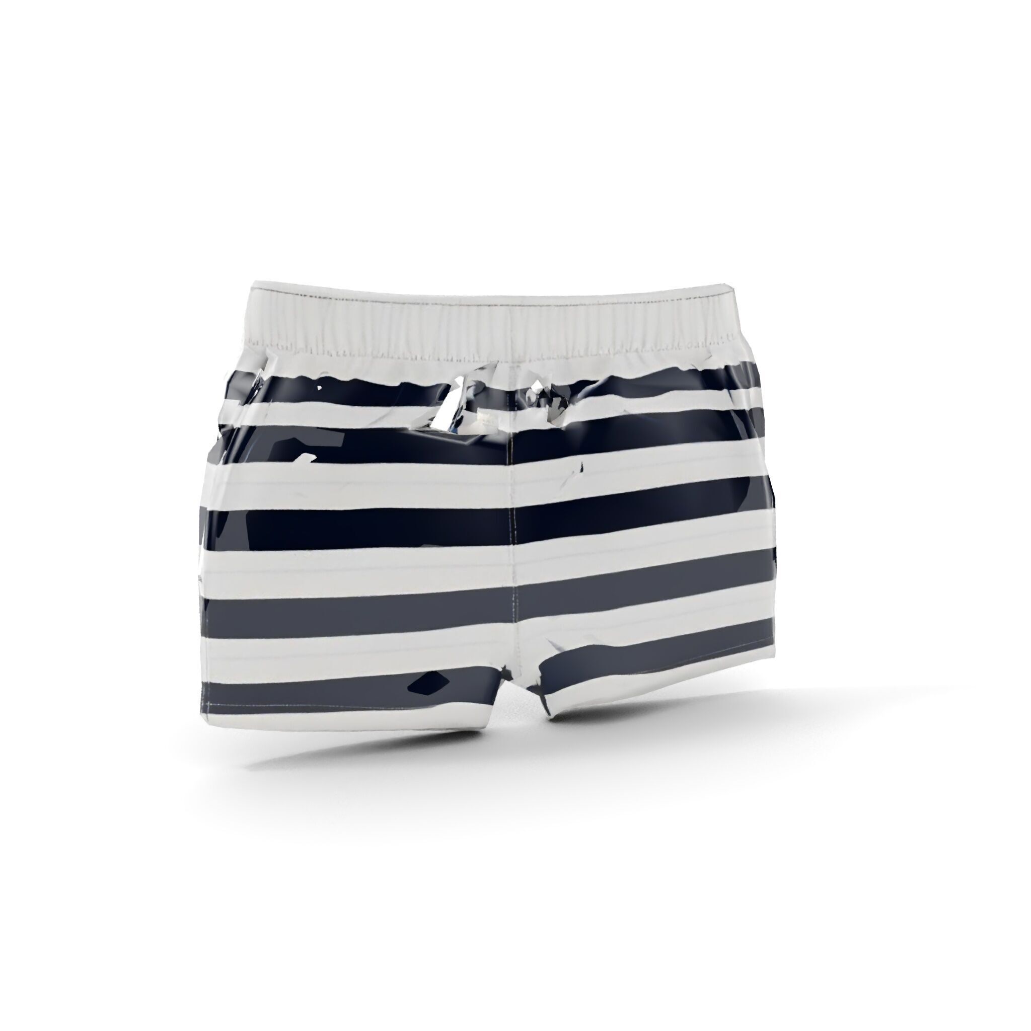 Striped Swim Shorts D Model Pack Low-poly 3D model_10