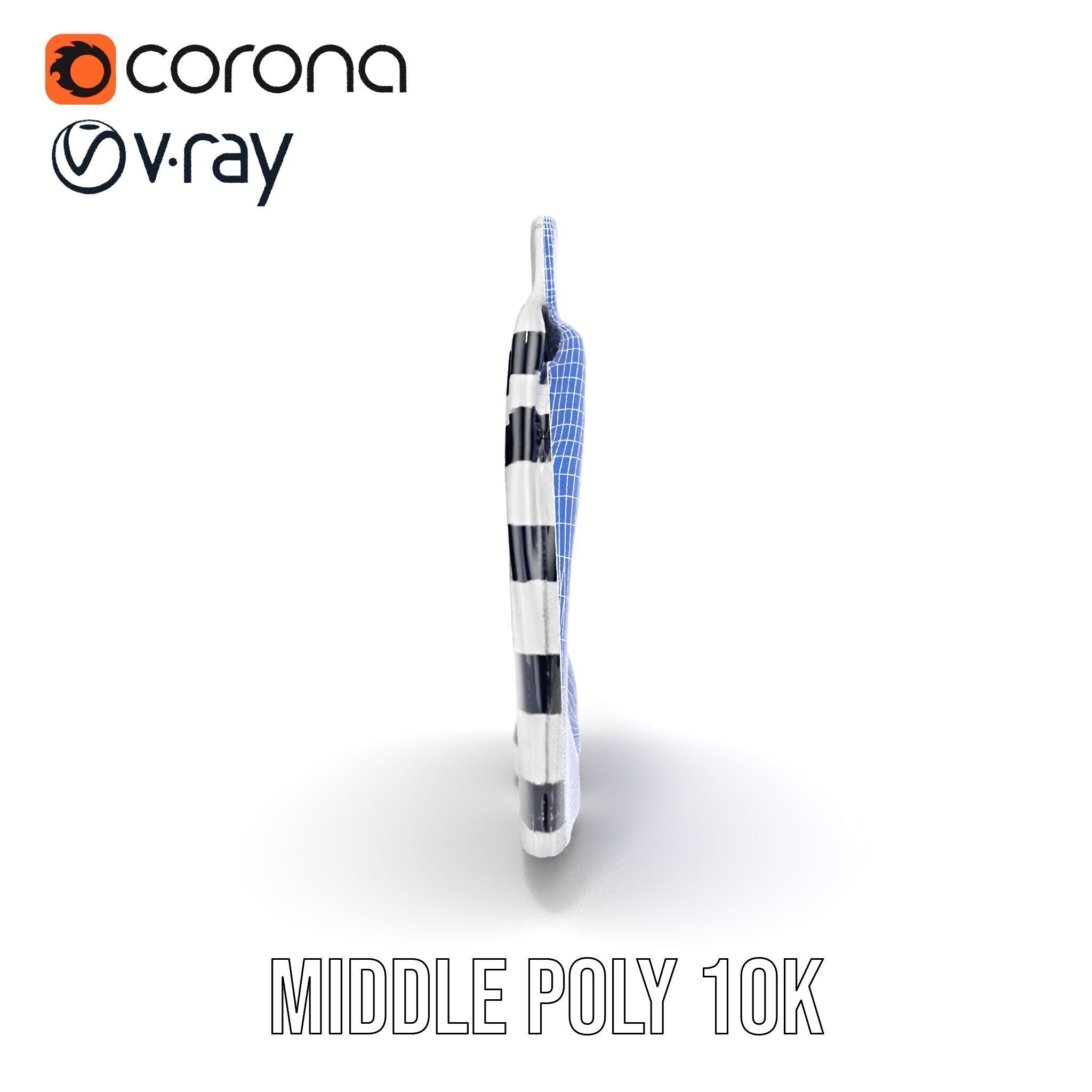 Striped Swim Shorts D Model Pack Low-poly 3D model_22