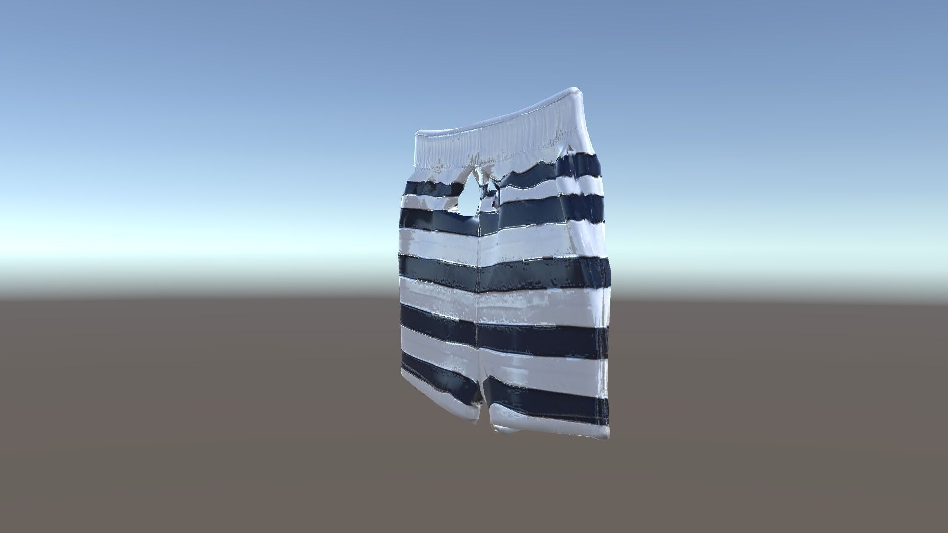 Striped Swim Shorts D Model Pack Low-poly 3D model_35
