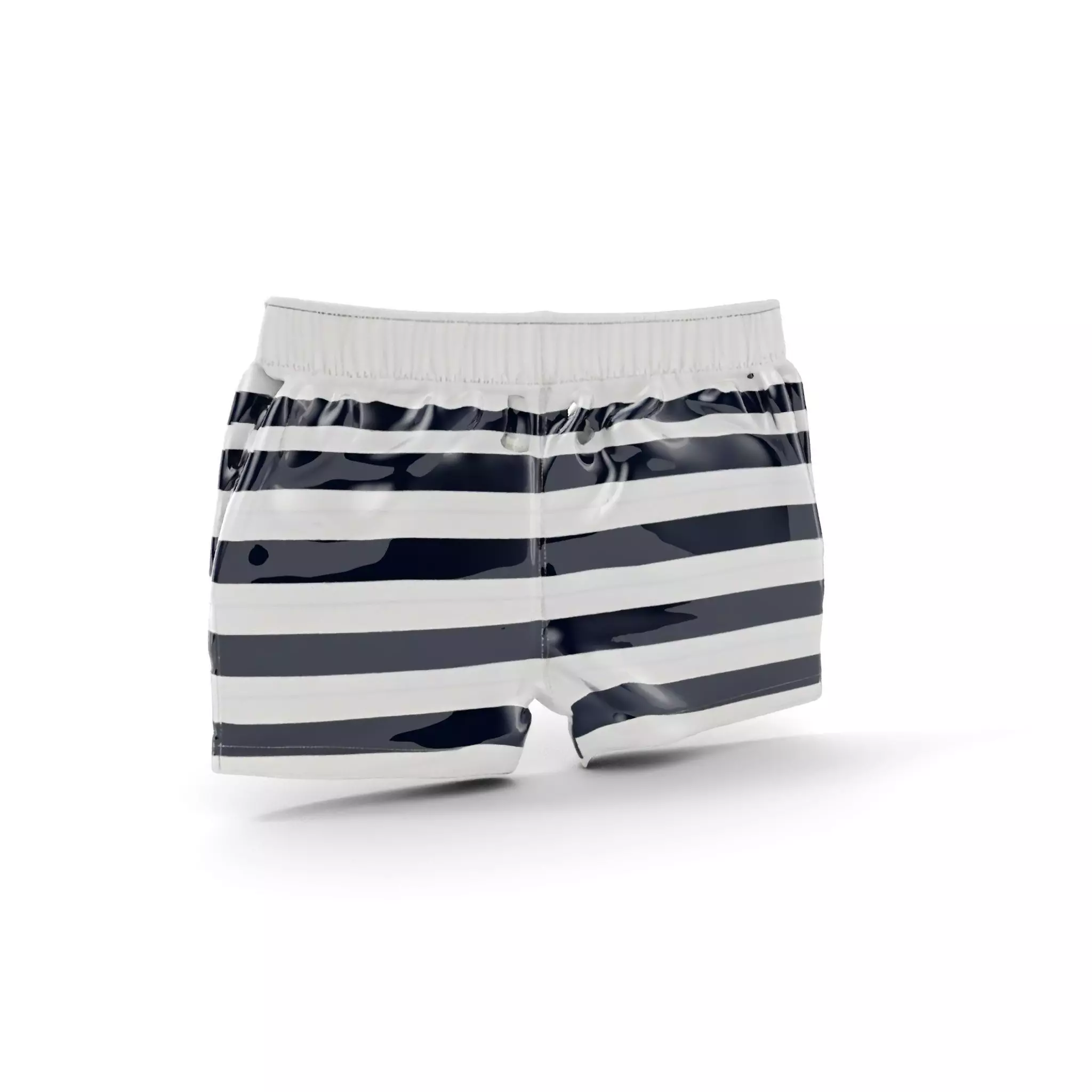 Striped Swim Shorts D Model Pack Low-poly 3D model_0