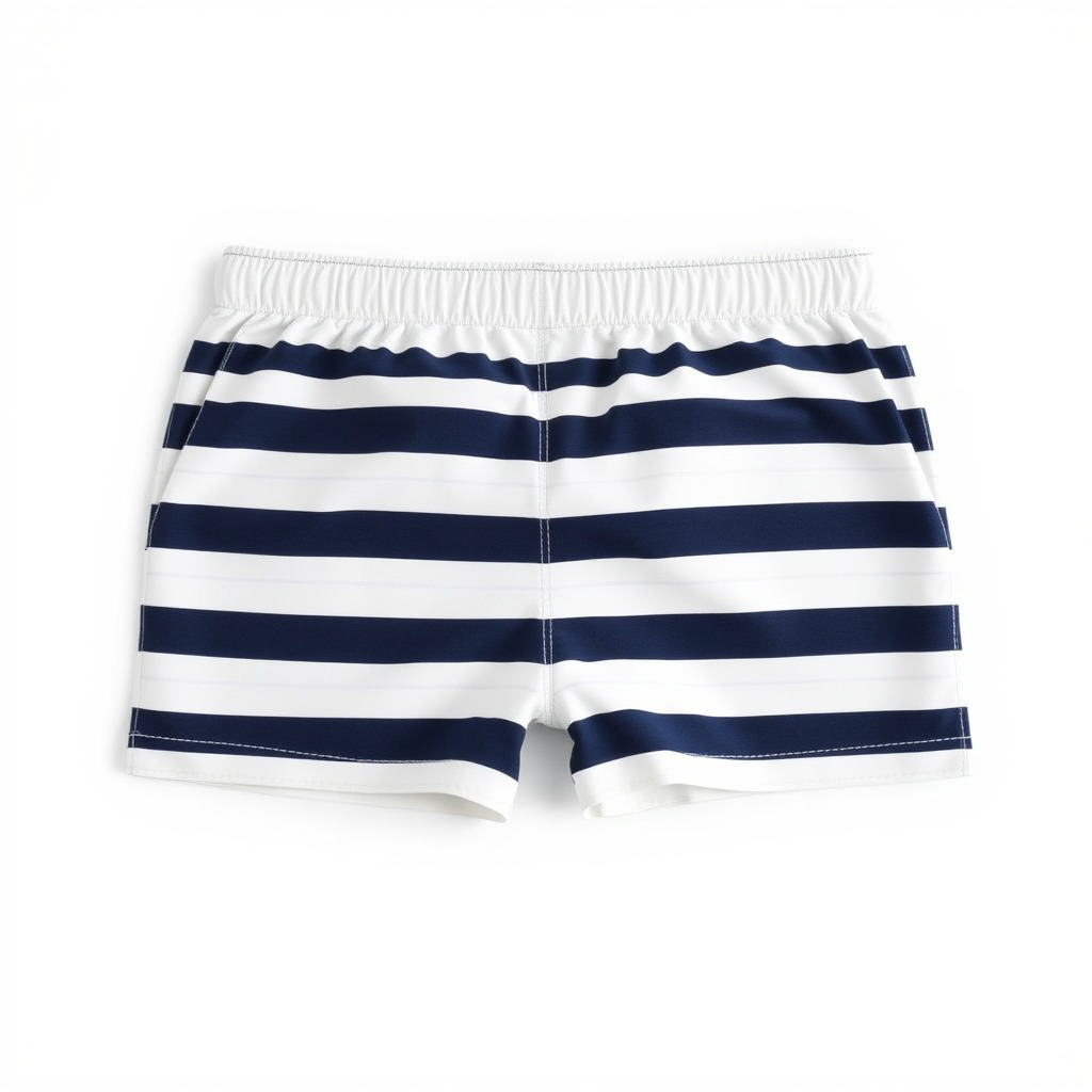 Striped Swim Shorts D Model Pack Low-poly 3D model_2