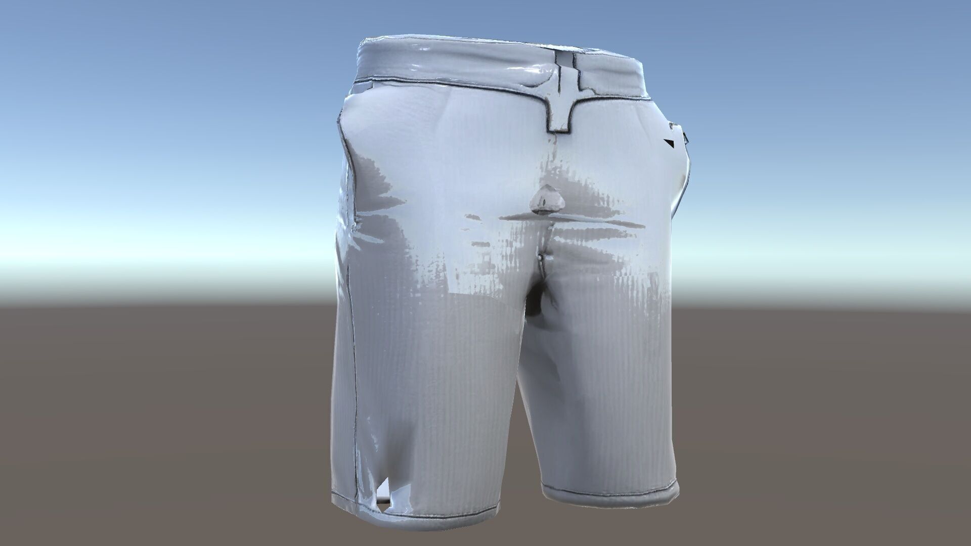 Mens Casual Shorts D Model Pack Low-poly 3D model_34