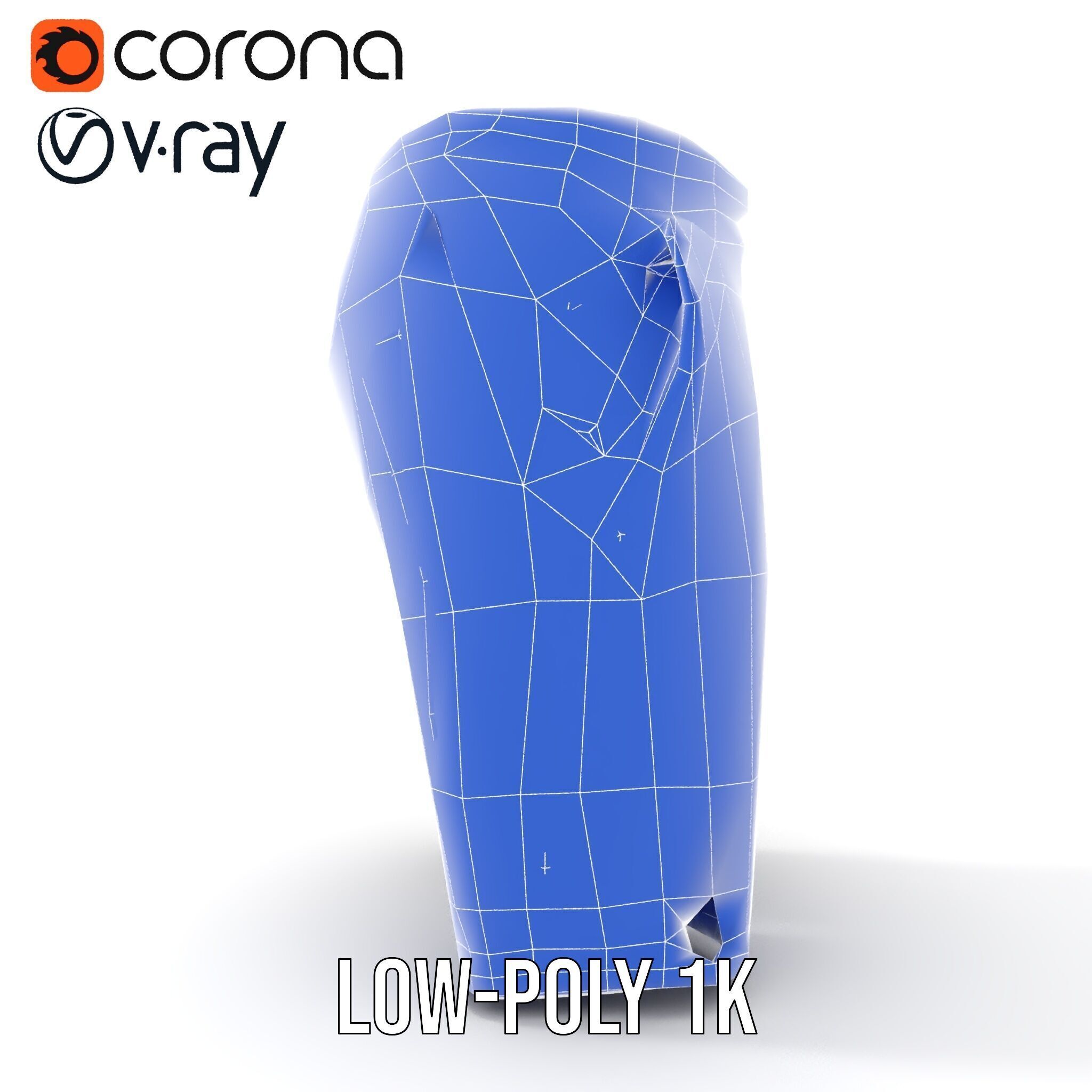 Mens Casual Shorts D Model Pack Low-poly 3D model_16