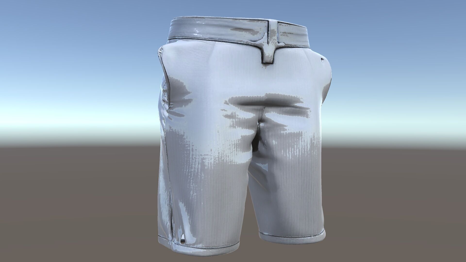 Mens Casual Shorts D Model Pack Low-poly 3D model_5